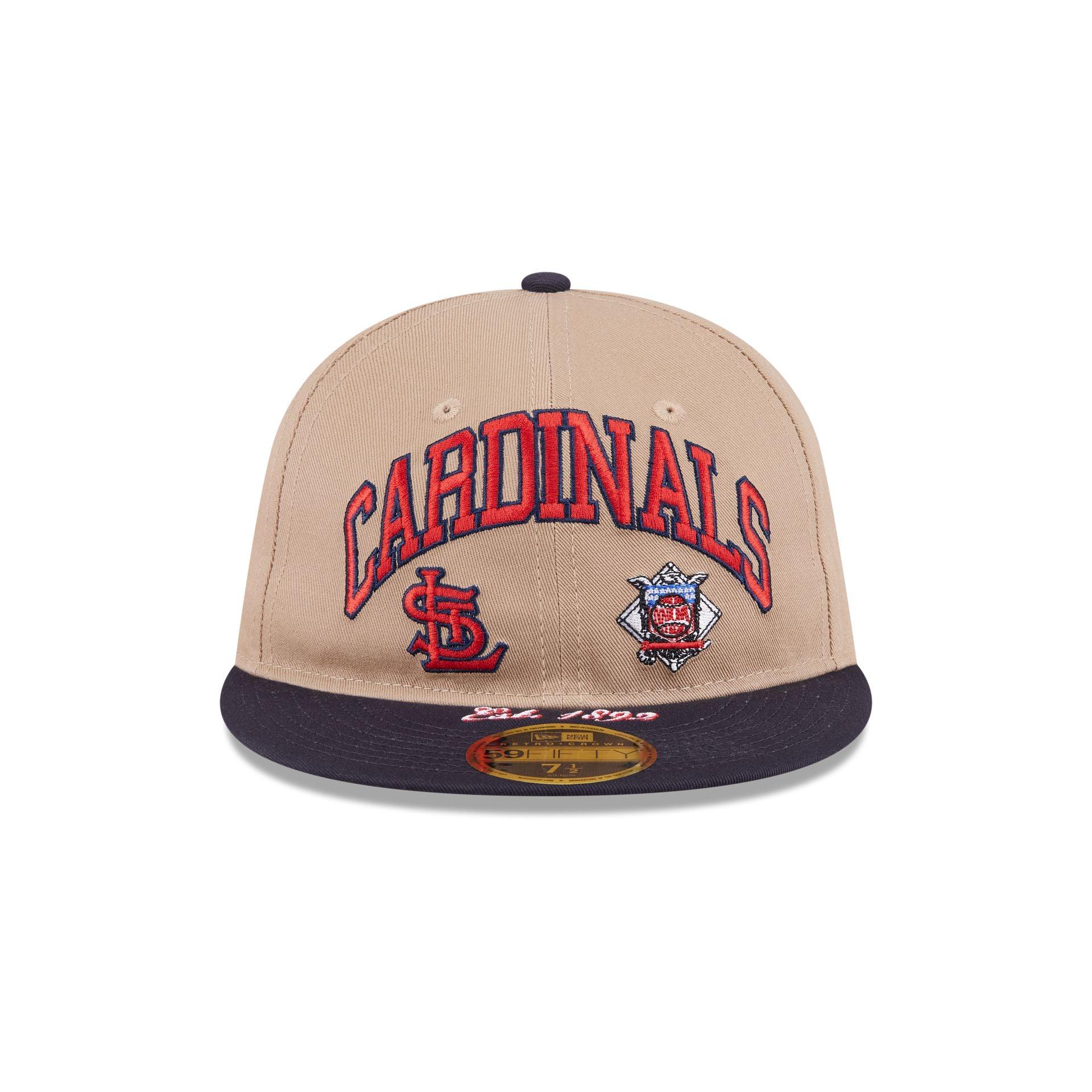 St. Louis Cardinals Camel Retro Crown 59FIFTY Fitted Hat Male Product Image