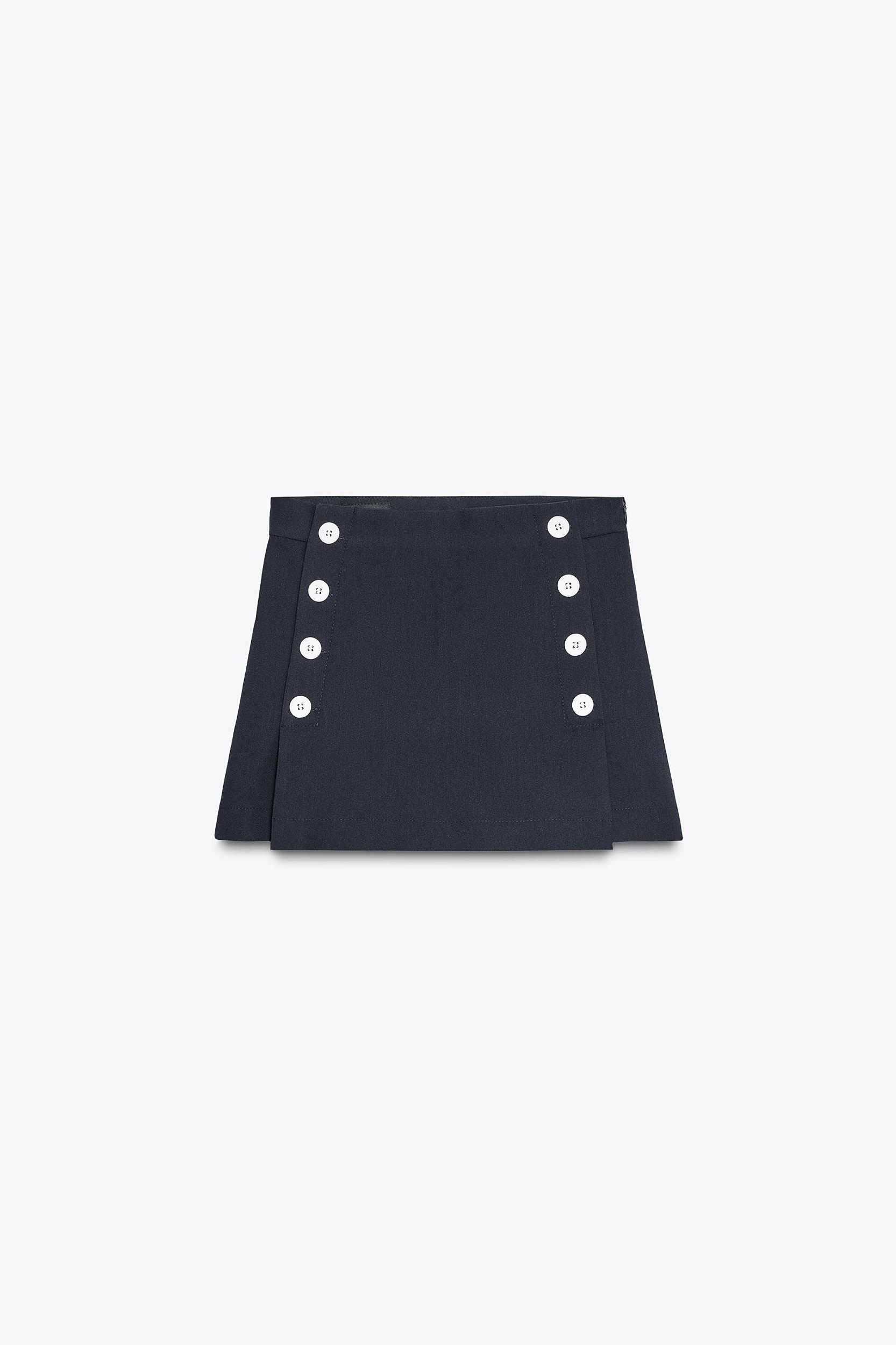 SPLIT SKIRT WITH BUTTONS Product Image