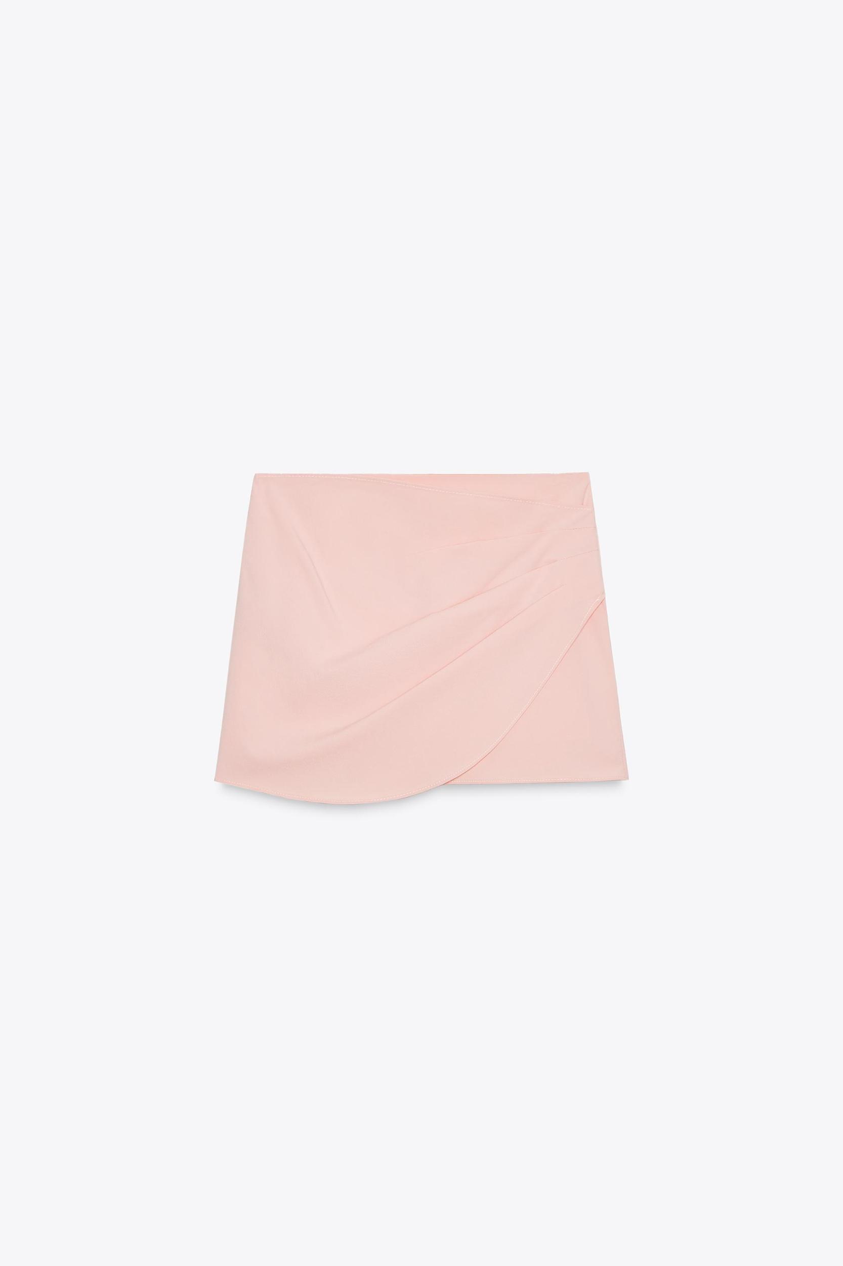 PLEATED WRAP SKORT Product Image