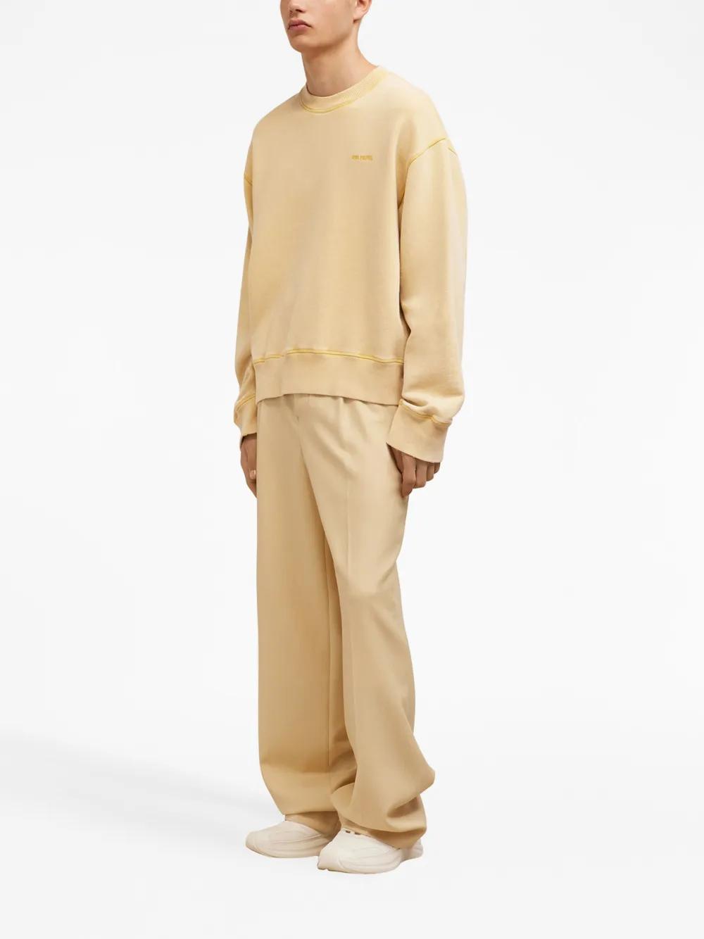 logo-embroidered cotton sweatshirt Product Image