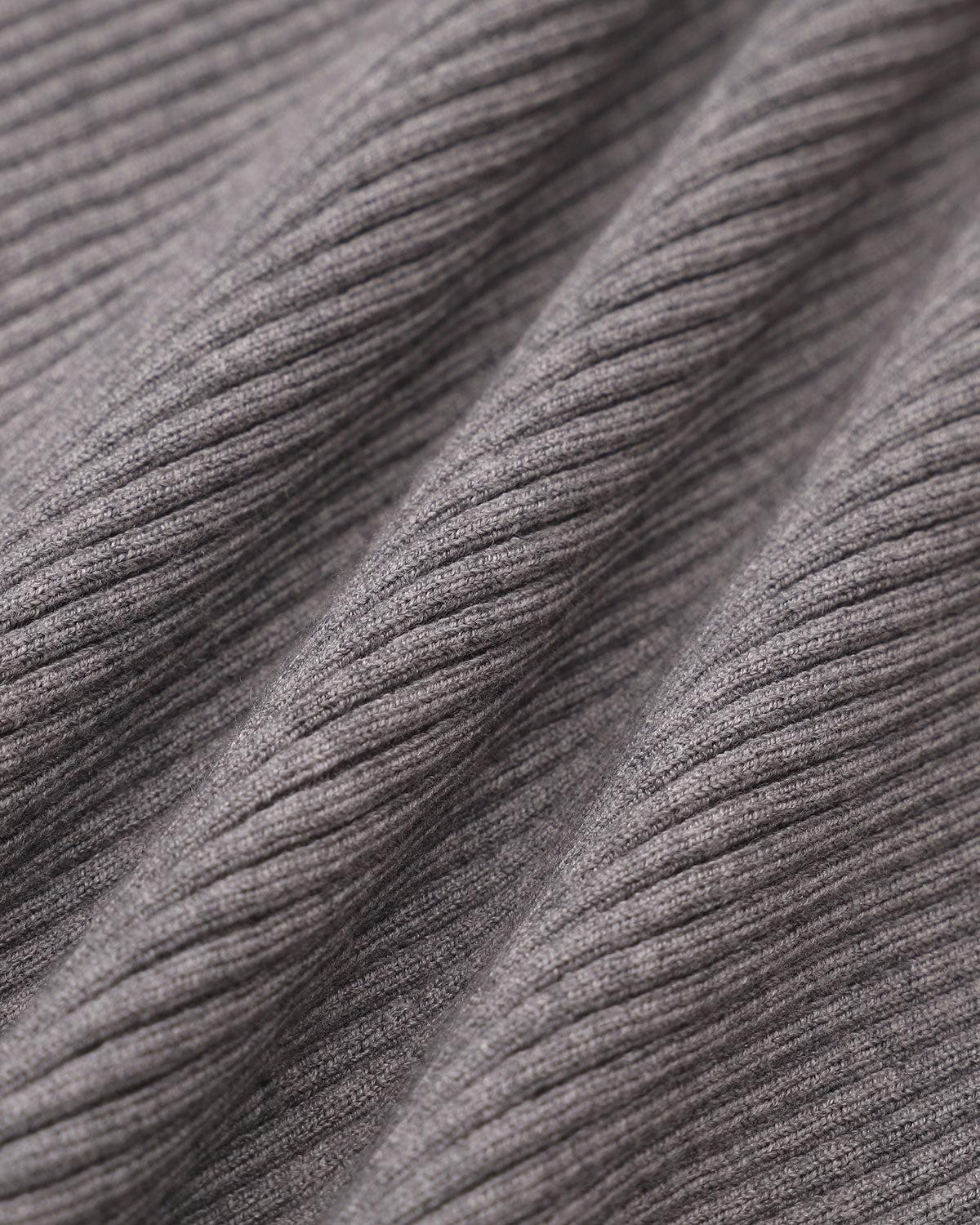 Grey Boat Neck Sweater Mini Dress Product Image