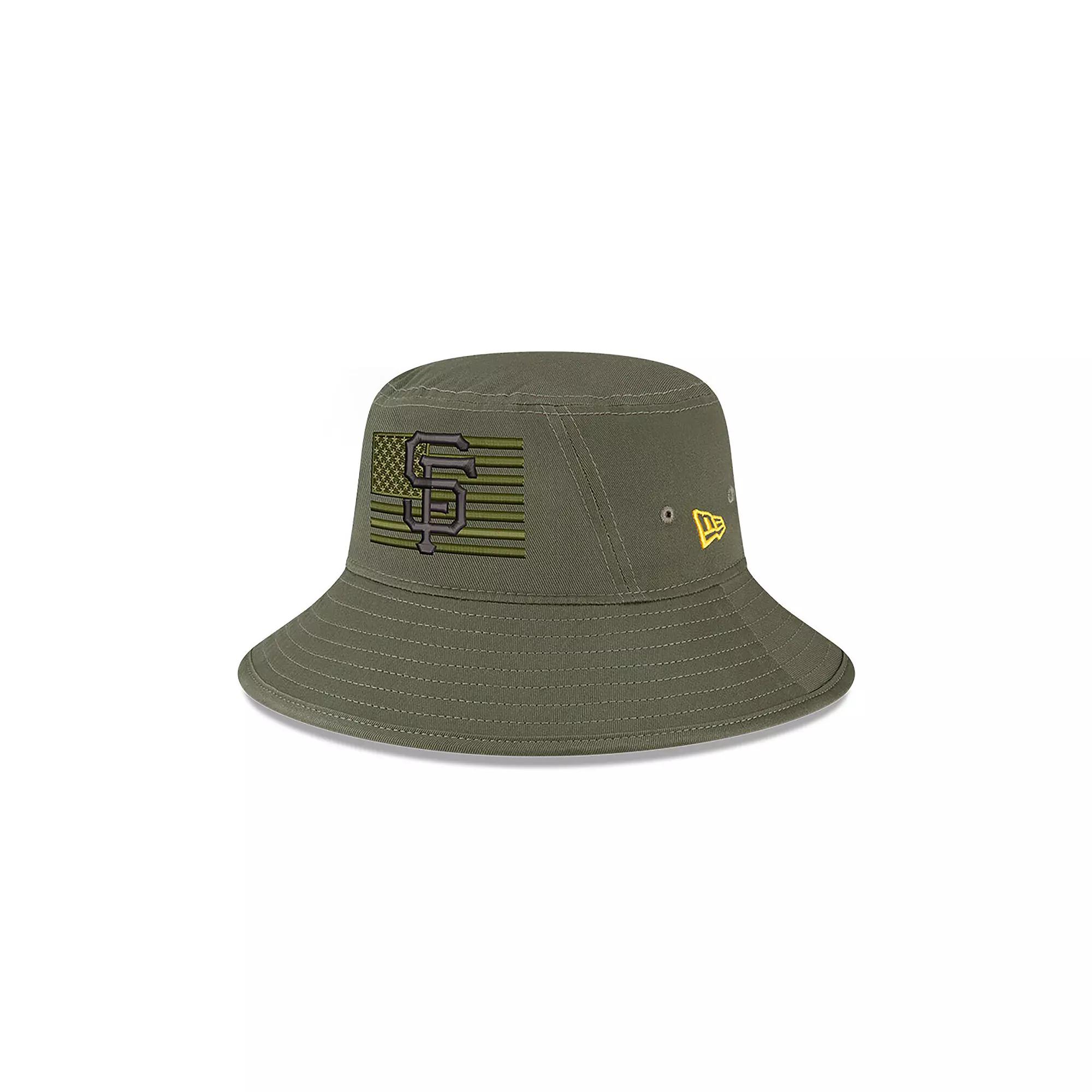Men's New Era Green San Francisco Giants 2023 Armed Forces Day Bucket Hat,  Product Image