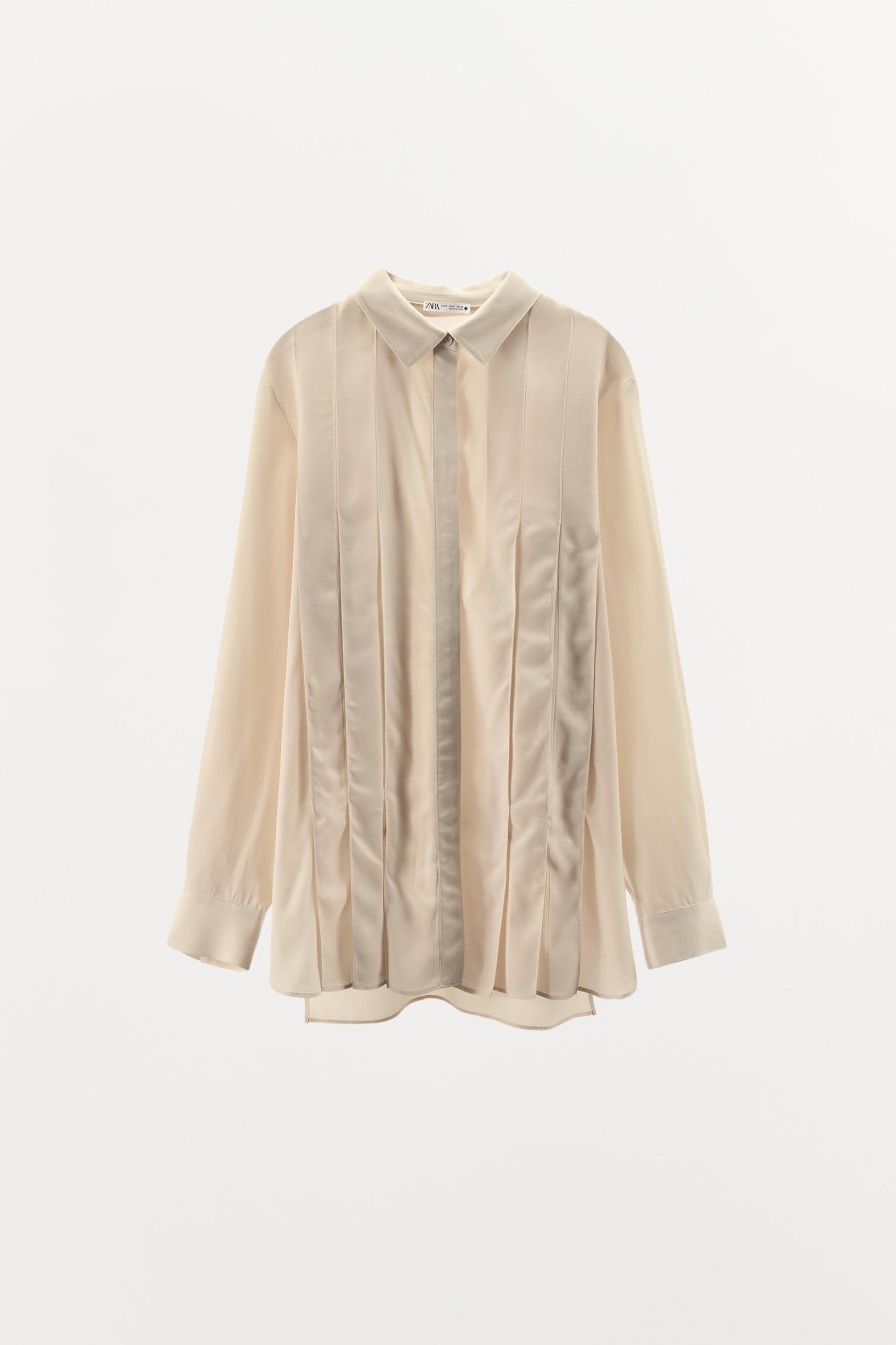 100% VISCOSE PLEATED SHIRT Product Image