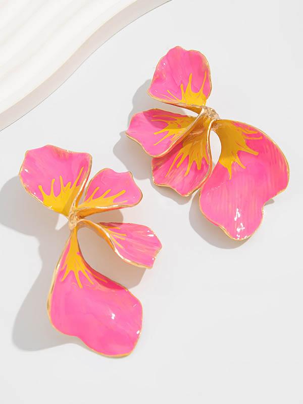 Flower Shape Drop Earrings Product Image