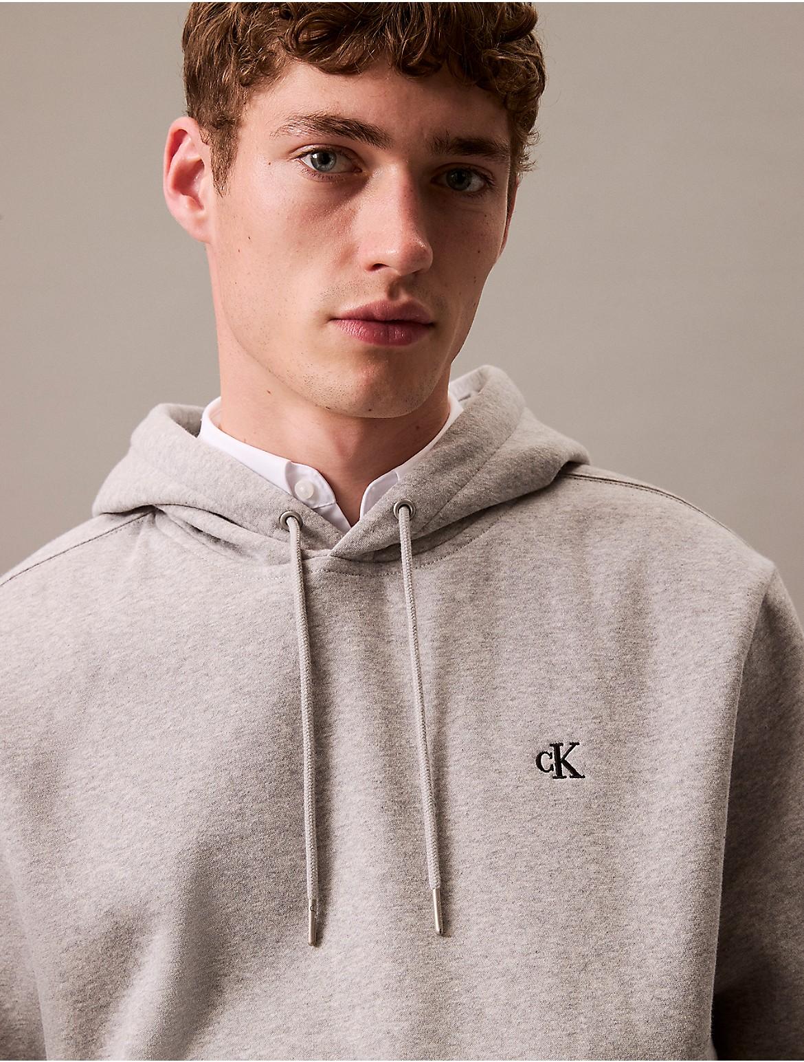 Calvin Klein Mens Archive Logo Fleece Hoodie Product Image