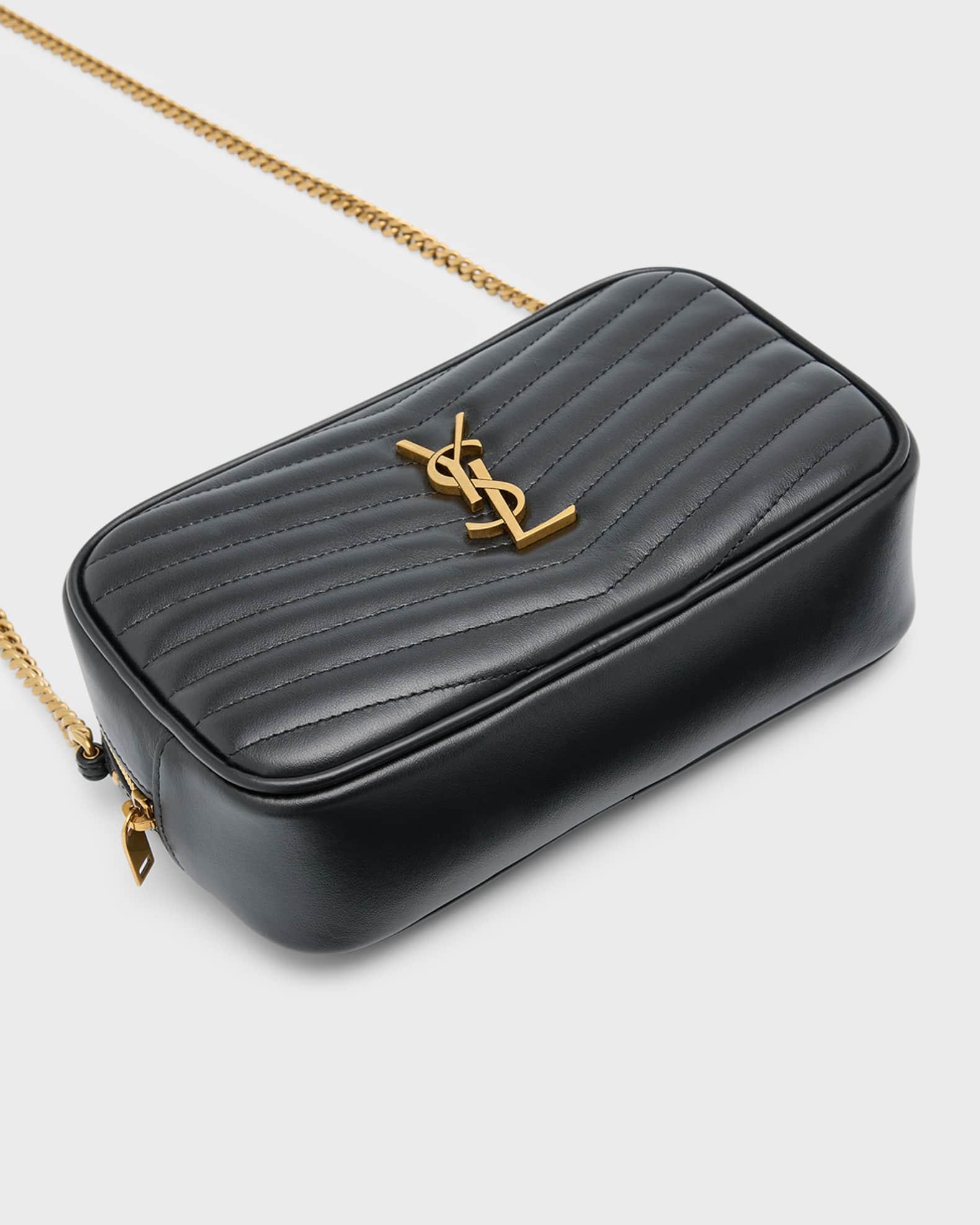 Lou Mini YSL Camera Bag in Smooth Quilted Leather Product Image