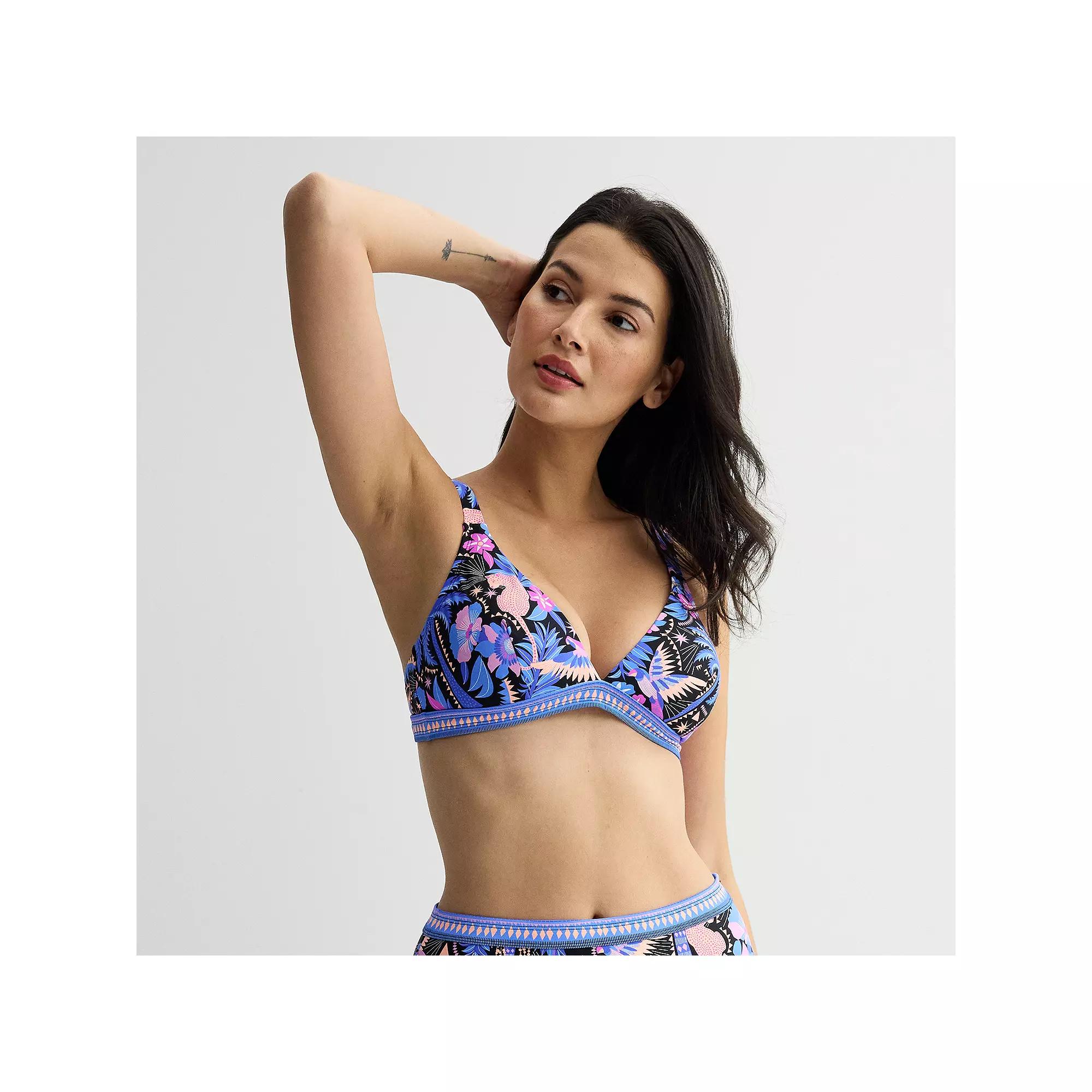 Women's Freshwater Banded Bralette Swim Top, Size: Small, Havana Tropic Product Image