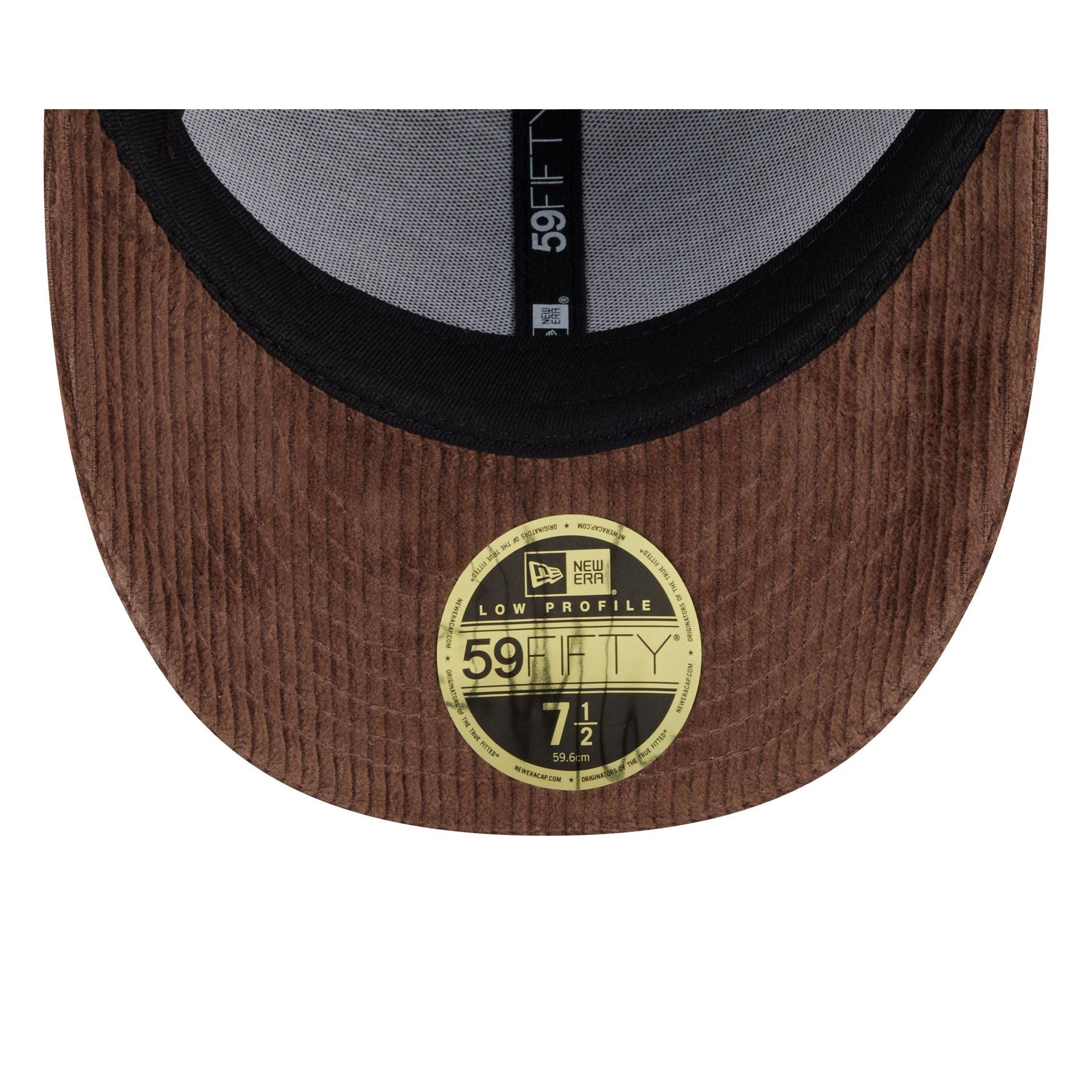 New Era Cap Corduroy Brown Low Profile 59FIFTY Fitted Hat Male Product Image