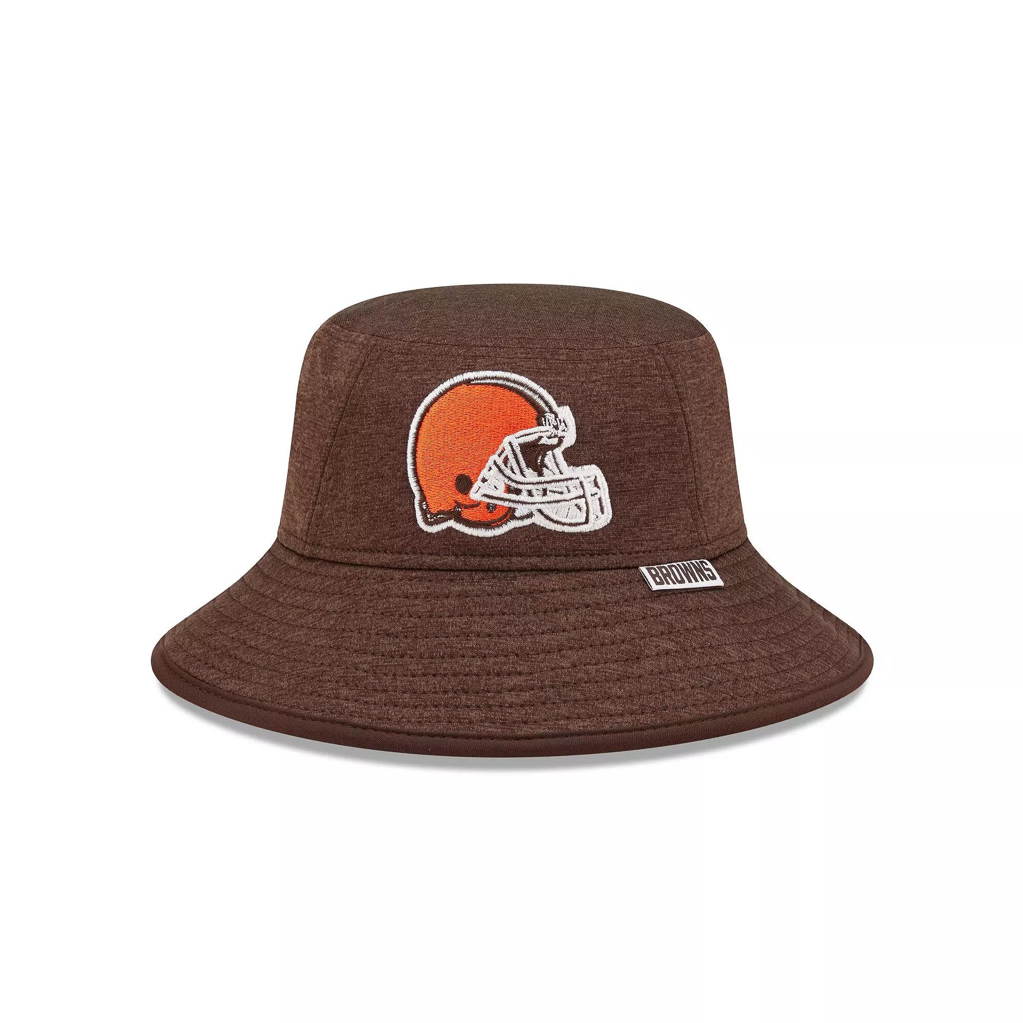 Men's New Era Heather Brown Cleveland Browns Bucket Hat Product Image