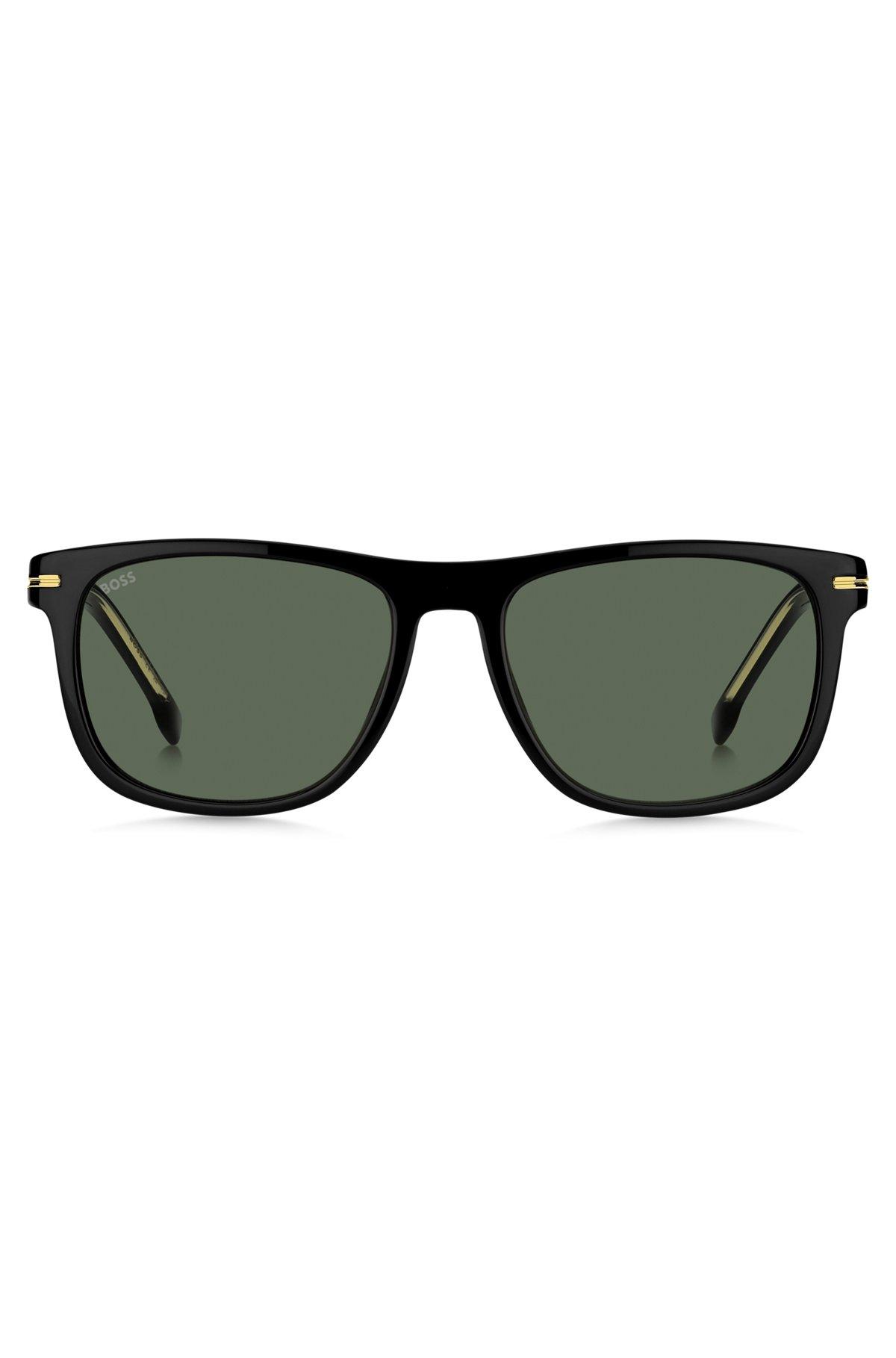 Black-acetate sunglasses with gold-tone hardware Product Image