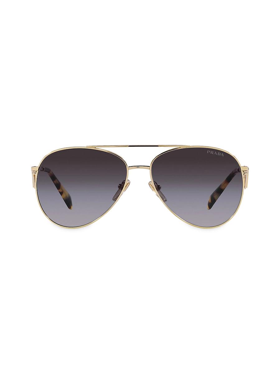 Prada Womens PR 73ZS 58mm Aviator Sunglasses Product Image