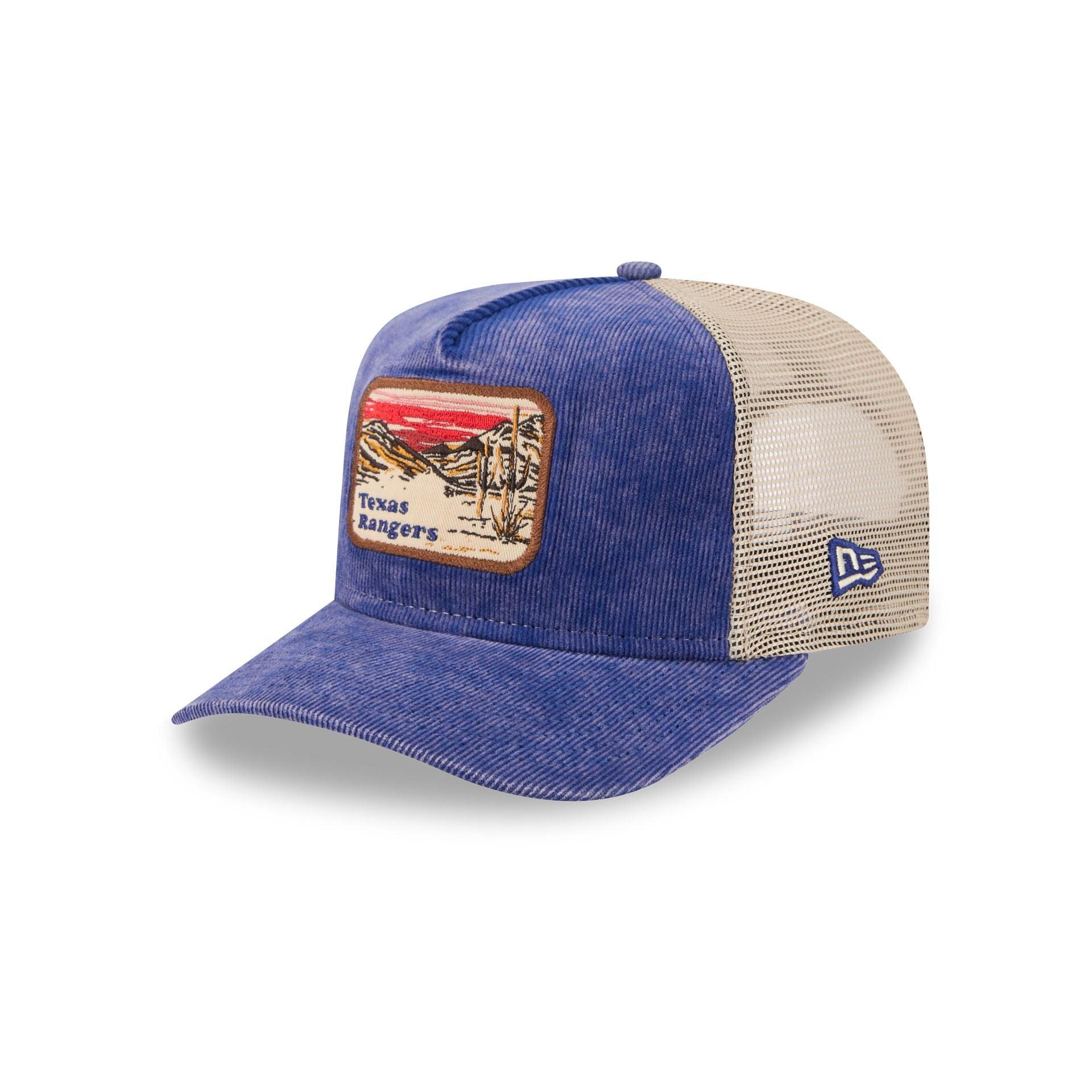 Texas Rangers Vintage Landscape 9FIFTY A-Frame Trucker Hat Male Product Image