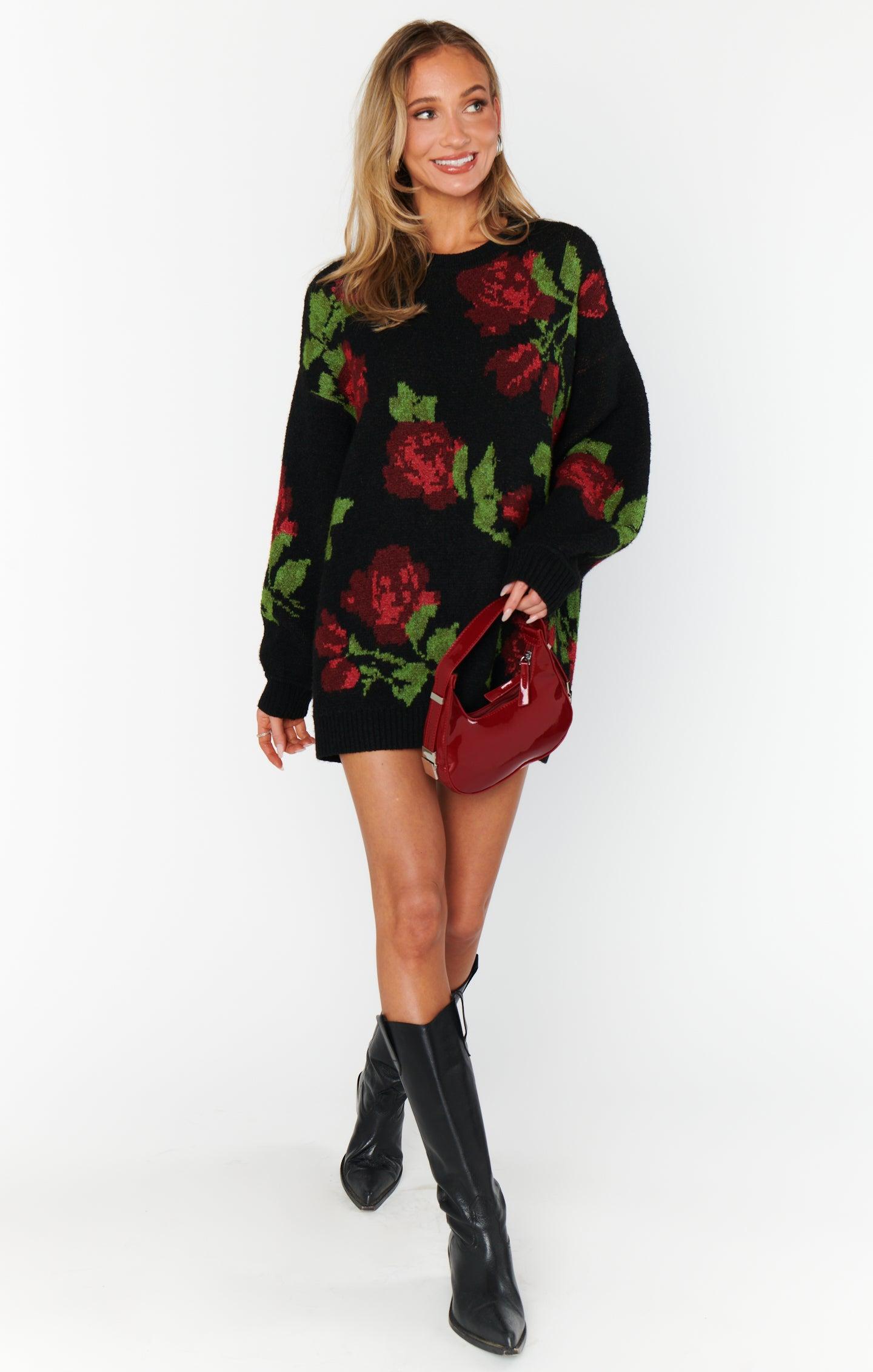 Summit Sweater ~ Send Me Roses Knit Product Image