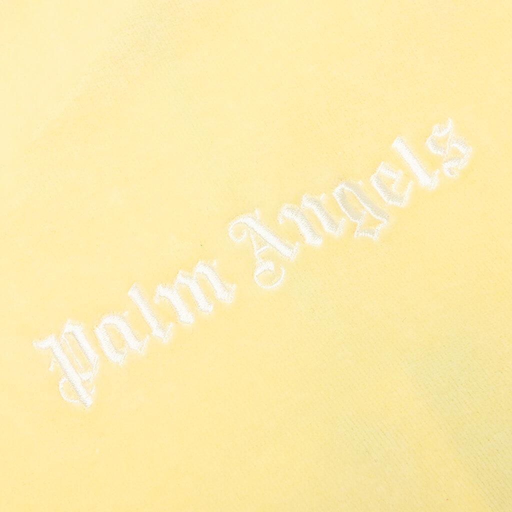 Chenille Zip Hoodie Track Jacket - Yellow/Off White Male Product Image