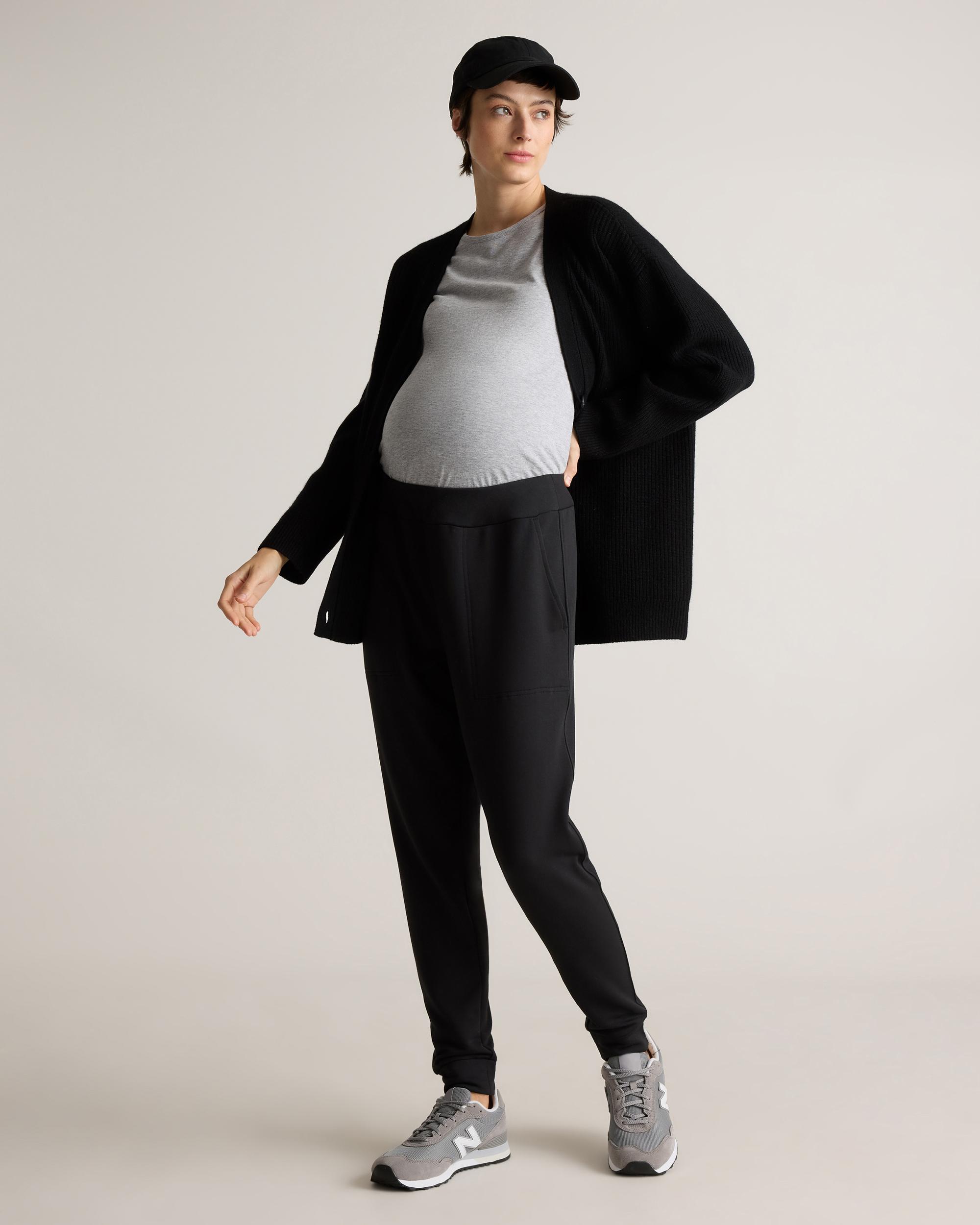 Quince | Women's SuperSoft Fleece Maternity Over Belly Joggers Size XS, Lenzing Modal Product Image