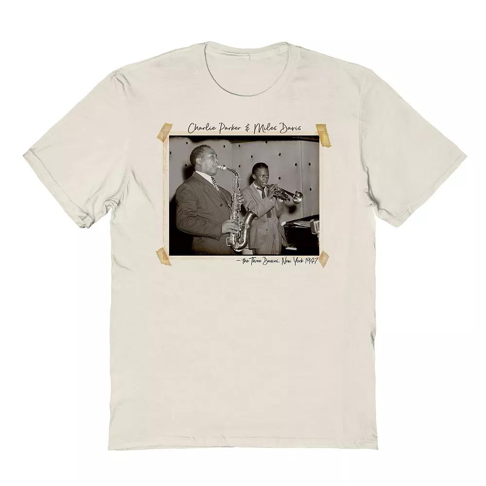 Men's Miles & Charlie Graphic Tee, Size: Large, Natural Product Image