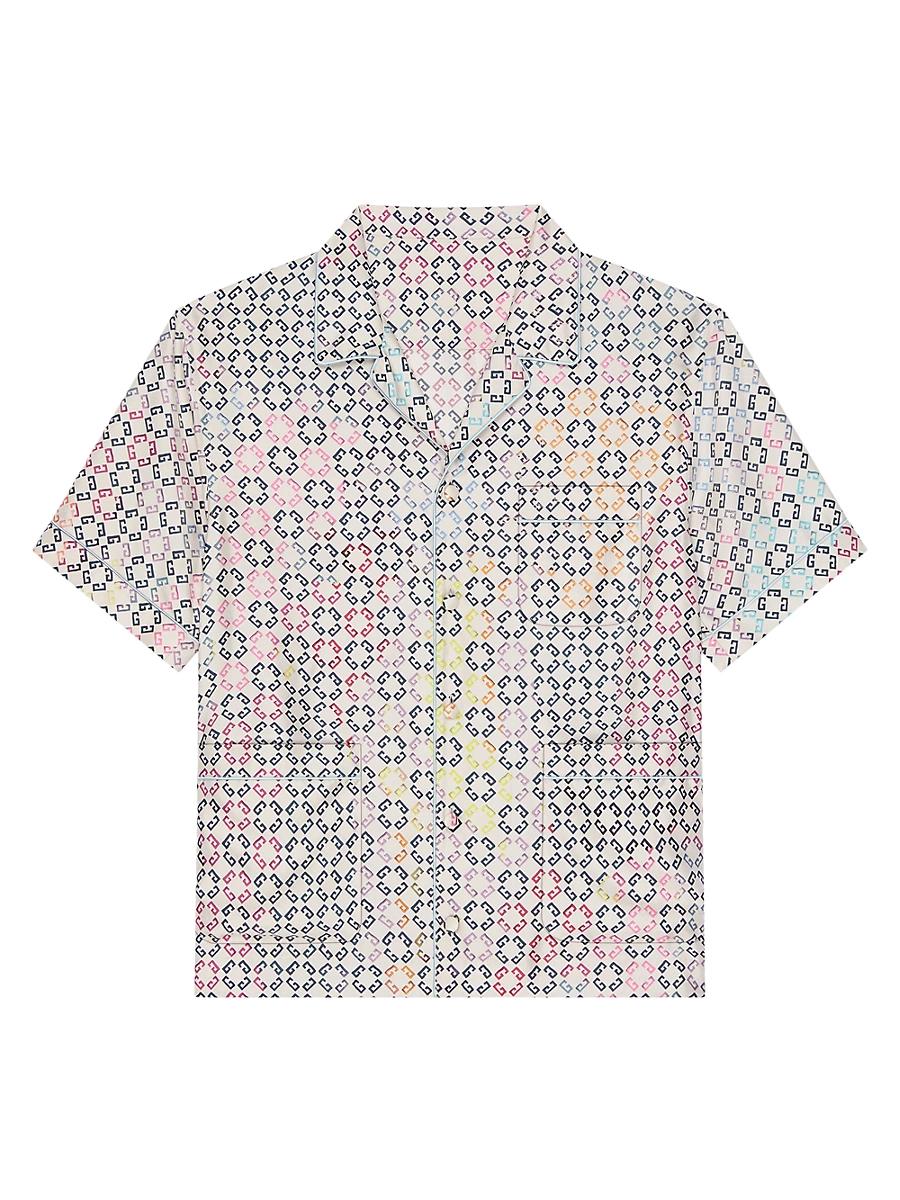 Mens Multicolor Monogram Pajama Shirt Product Image