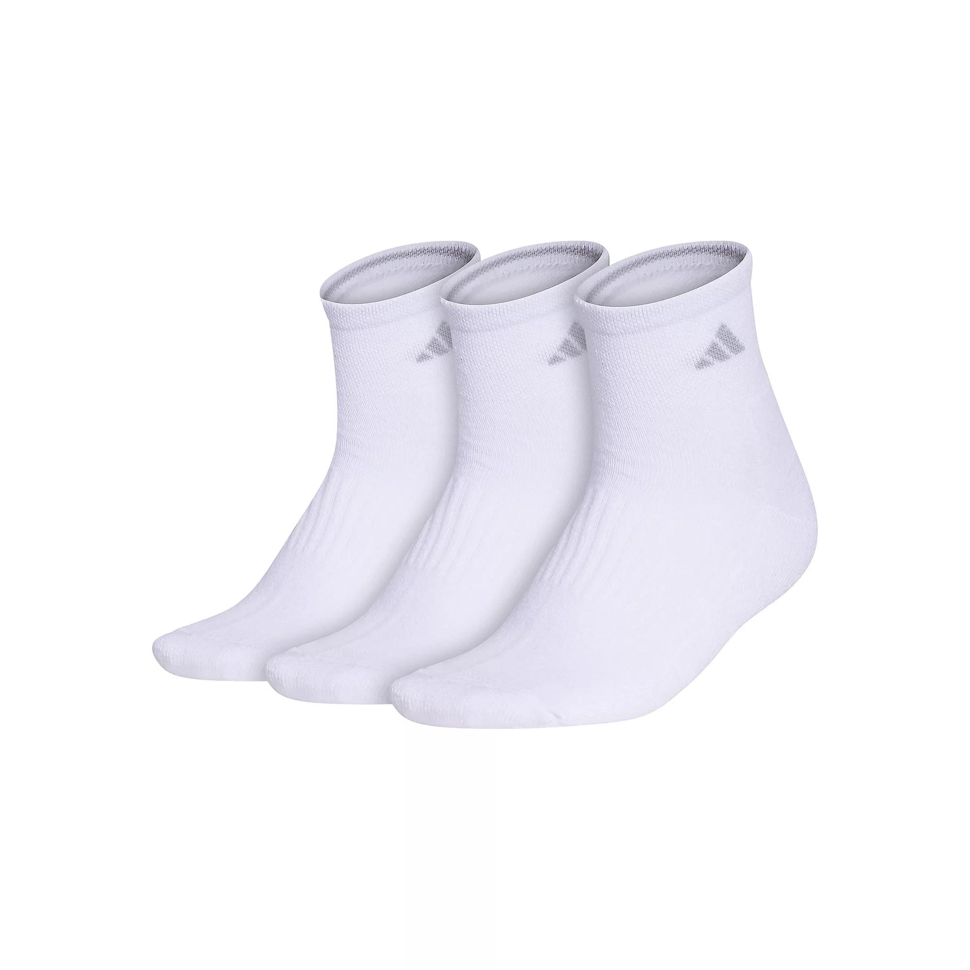 Women's adidas Cushioned 3.0 3-Pack Quarter Socks,  Product Image
