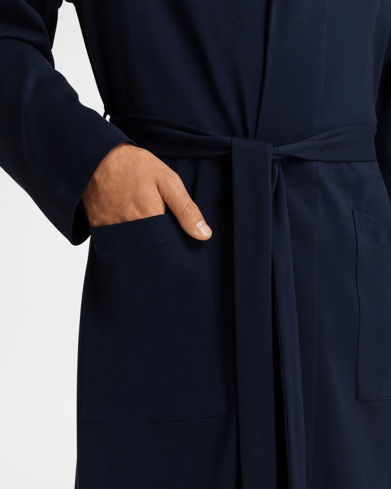 Men's Night Day Interlock Cotton Robe Product Image