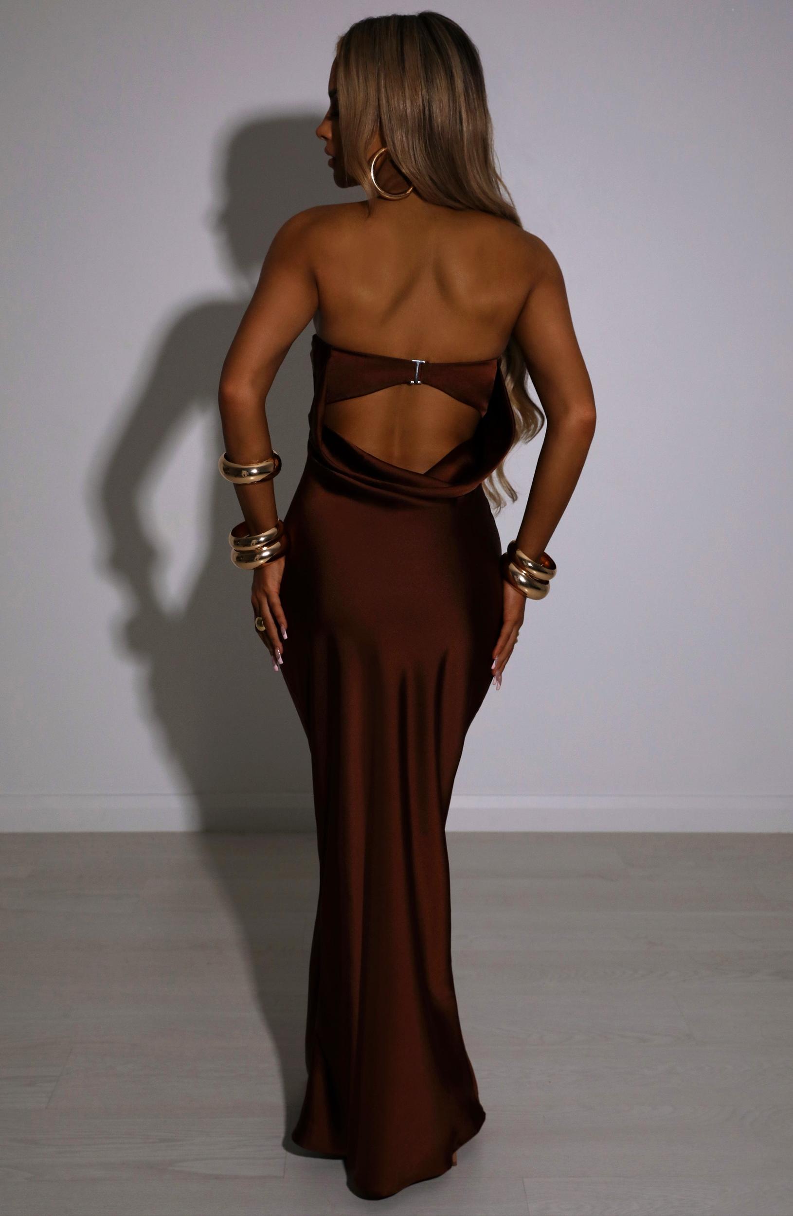 Rheanna Maxi Dress - Chocolate Product Image