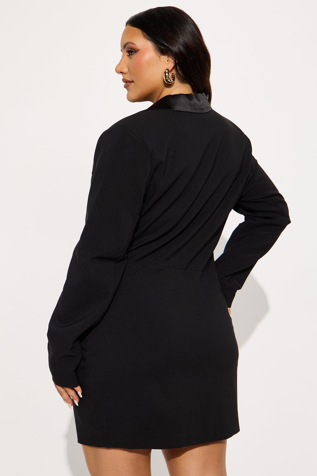 Becky Blazer Mini Dress - Black Female Product Image