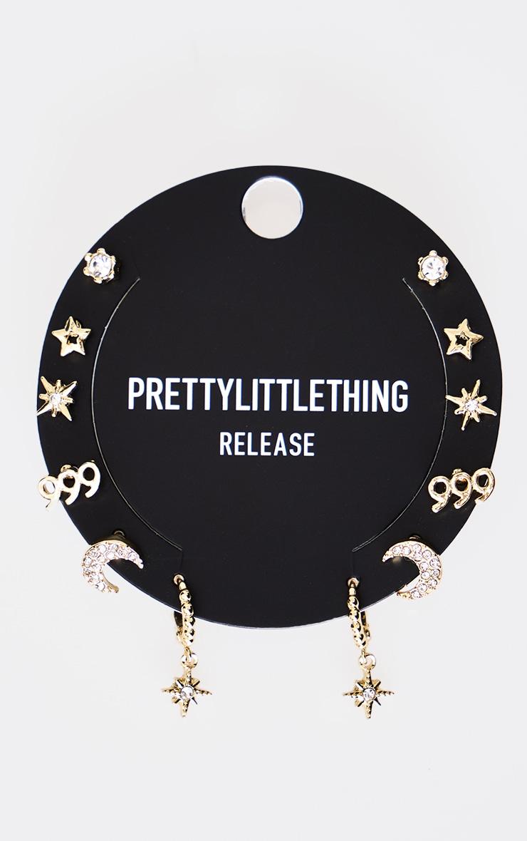 Gold Plated '999' Assorted Multipack Earrings Product Image