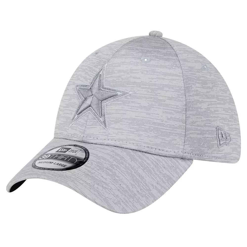 Men's New Era Gray Dallas Cowboys  Active Tech 39THIRTY Flex Hat, Size: Small/Medium, Grey Product Image