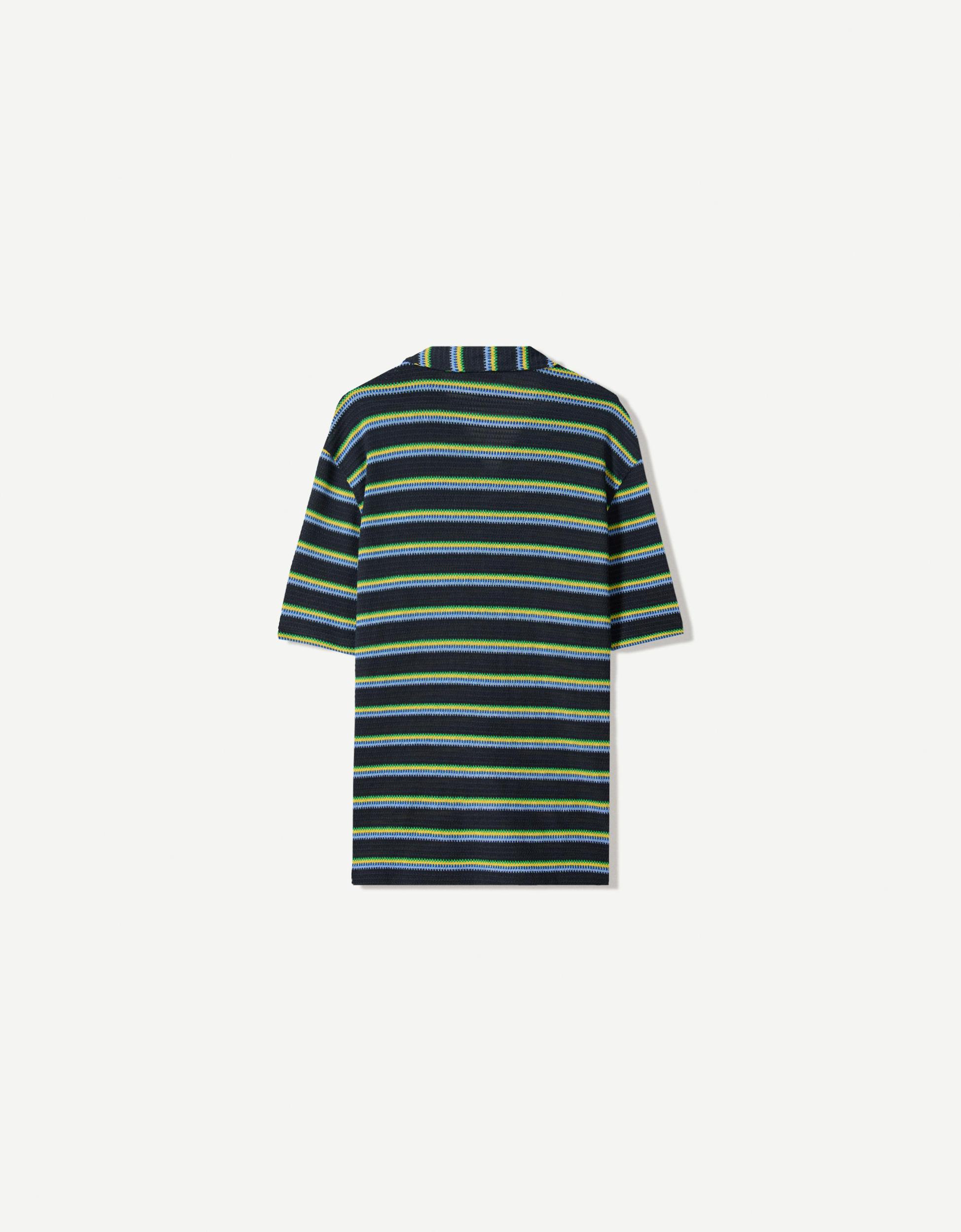 Striped short sleeve shirt Product Image