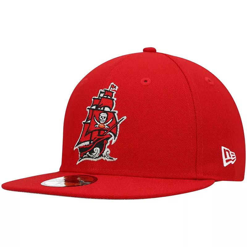 Men's New Era Red Tampa Bay Buccaneers Omaha 59FIFTY Fitted Hat, Size: 7 1/2 Product Image