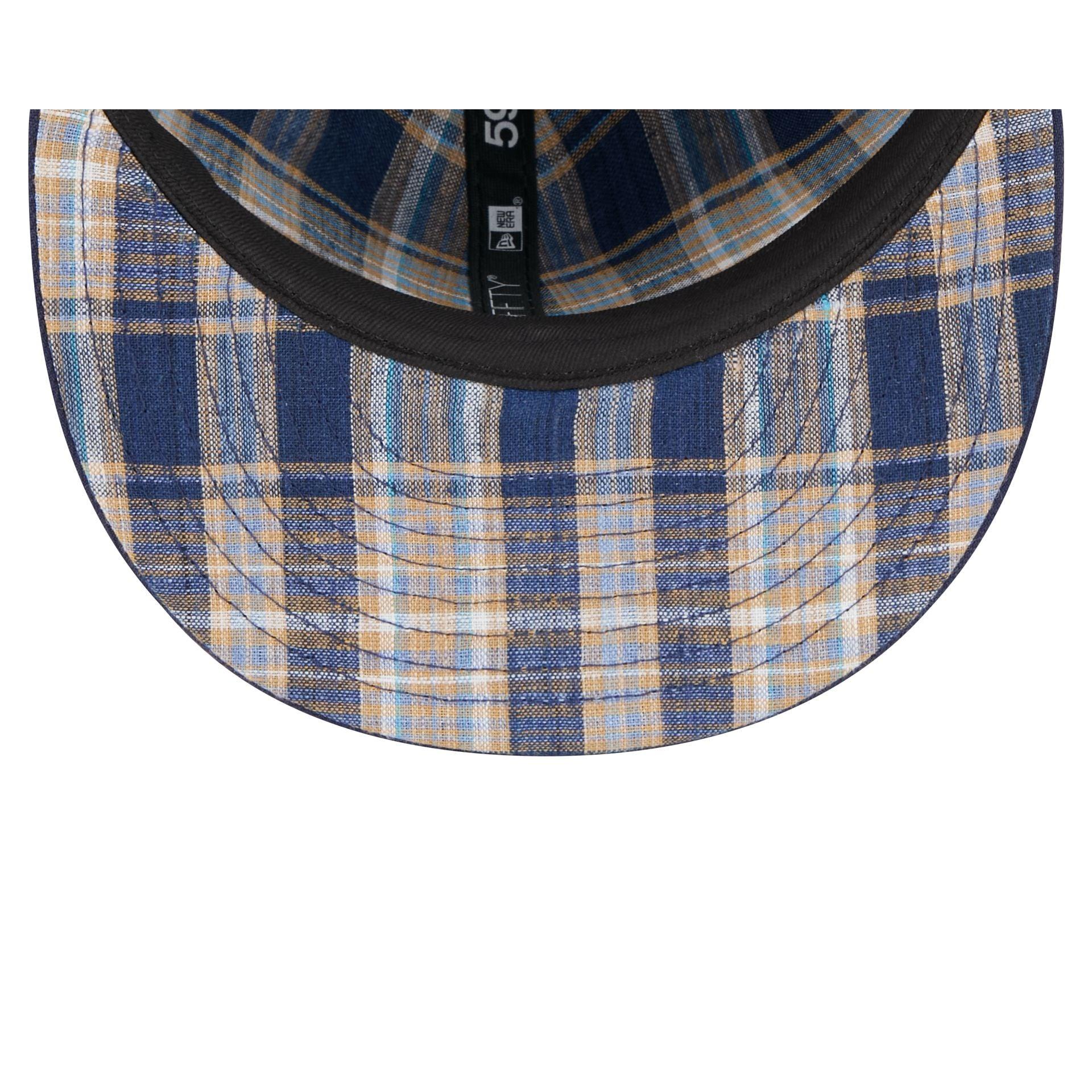 Houston Astros Blue Tartan 59FIFTY Fitted Hat Male Product Image