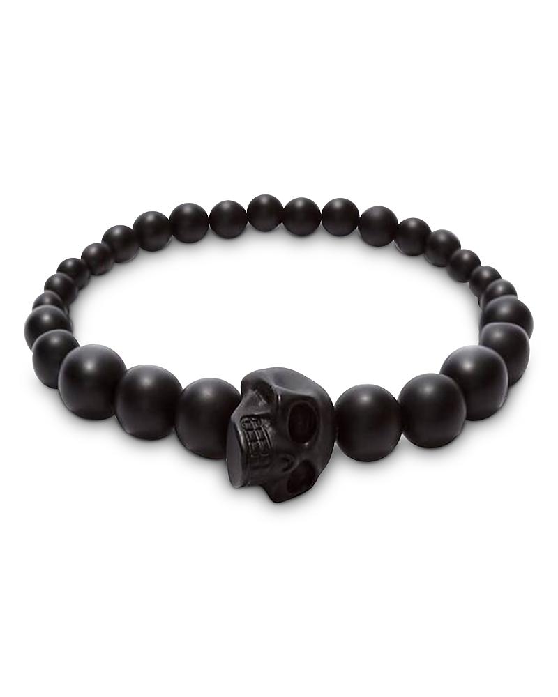 Mens Skull Bead Bracelet Product Image