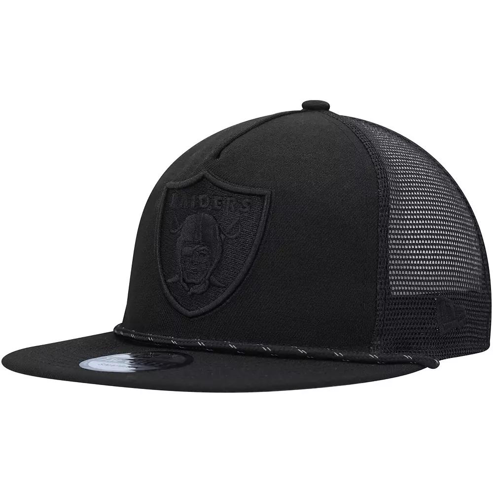 Men's New Era Black Las Vegas Raiders Illumination Golfer Snapback Trucker Hat, Lvr Black Product Image