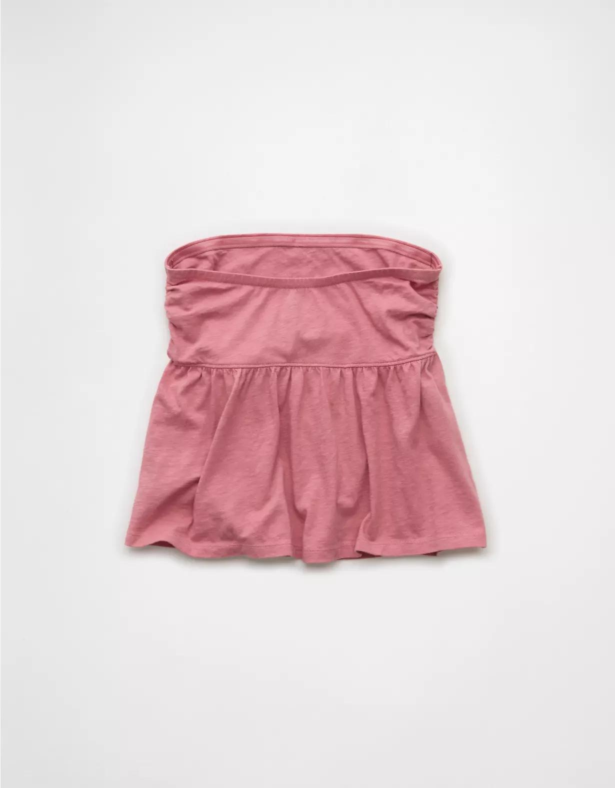 AE Sunchaser Knit Babydoll Tube Top Product Image