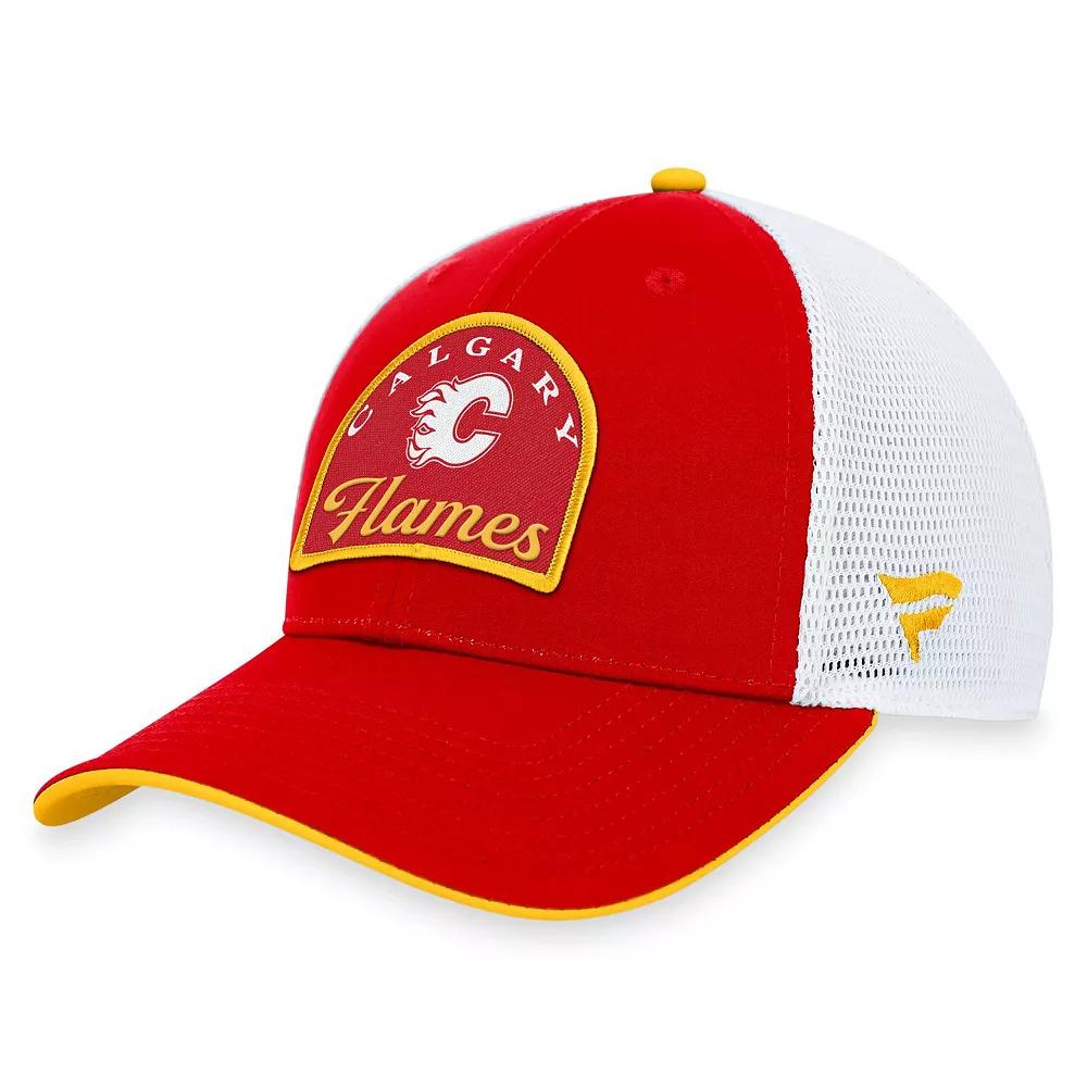 Men's Fanatics Branded Red/White Calgary Flames Fundamental Adjustable Hat, Flm Red Product Image
