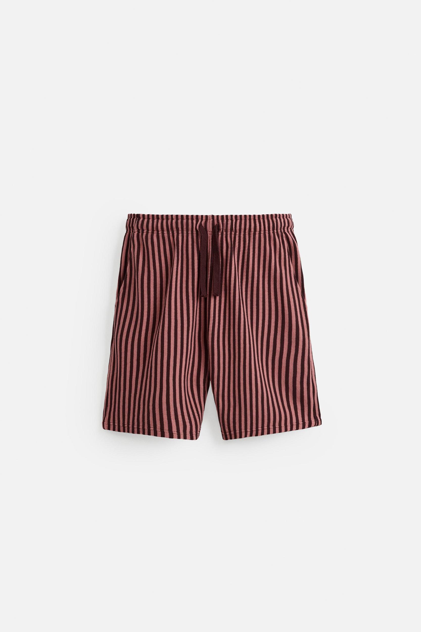 STRIPED JACQUARD SHORTS Product Image