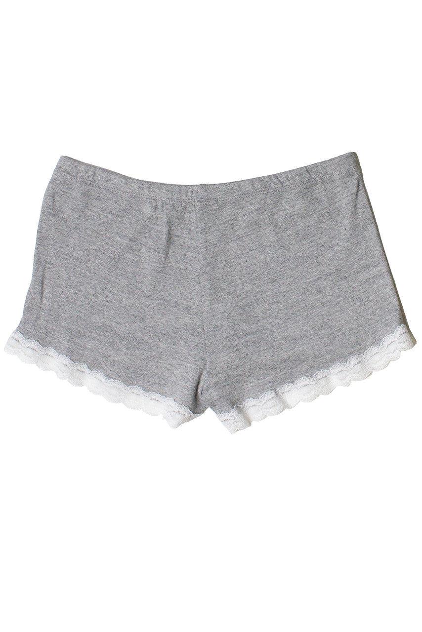 Lace Trim Bow Detail Short Lounge Shorts Product Image