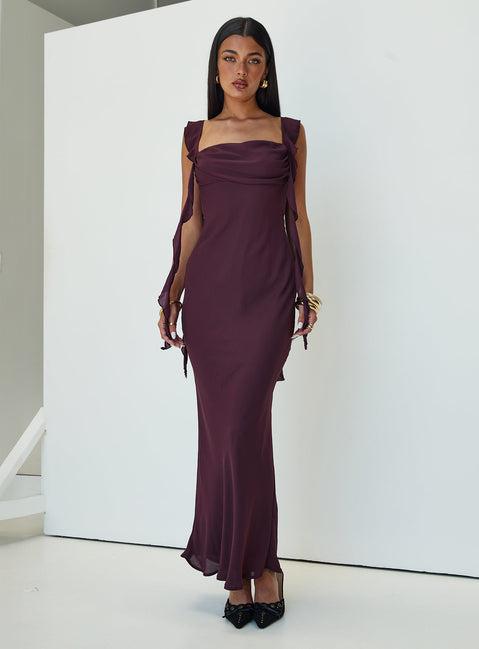 Lanai Maxi Dress Plum Product Image
