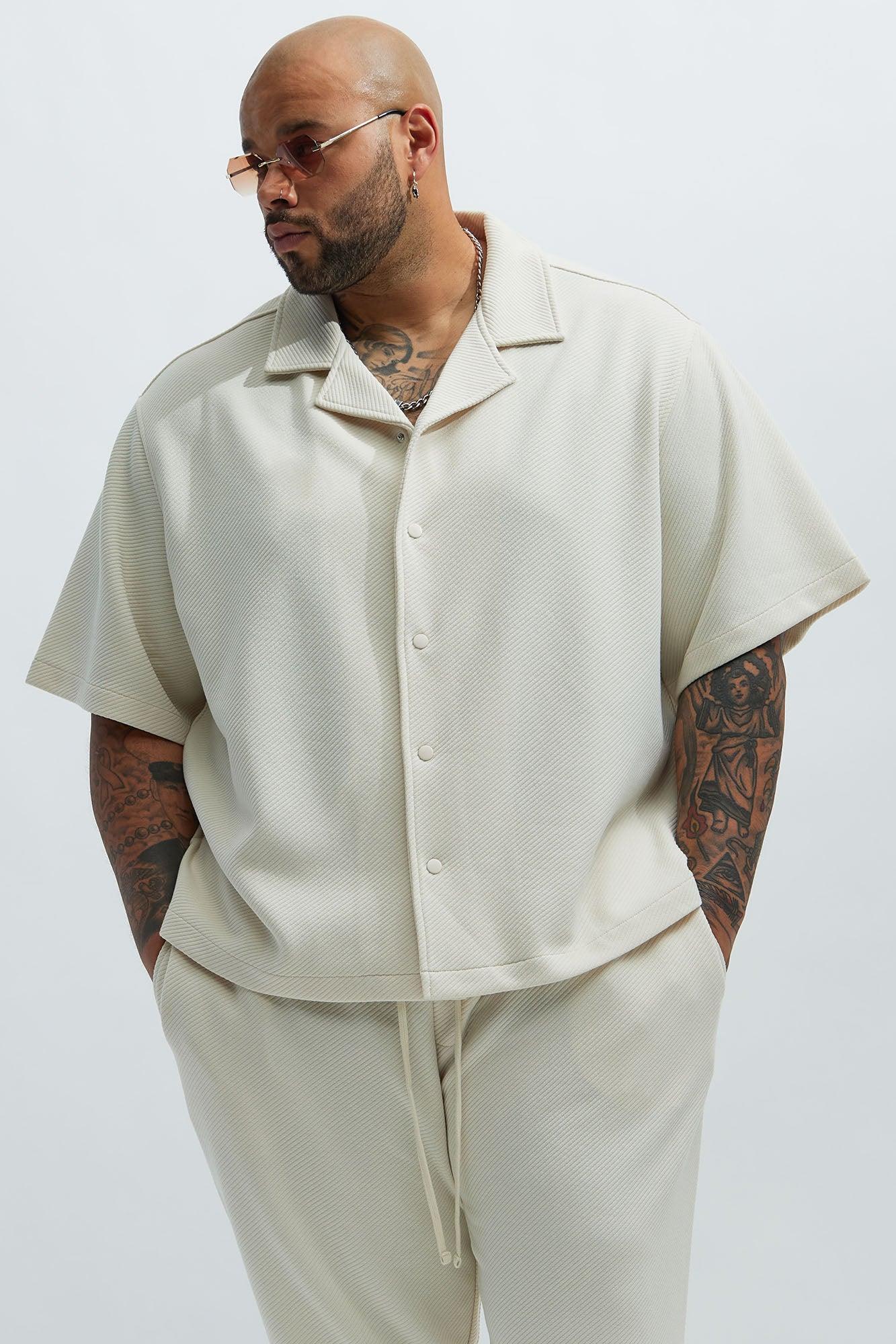 Kina Textured Shirt - Off White Product Image