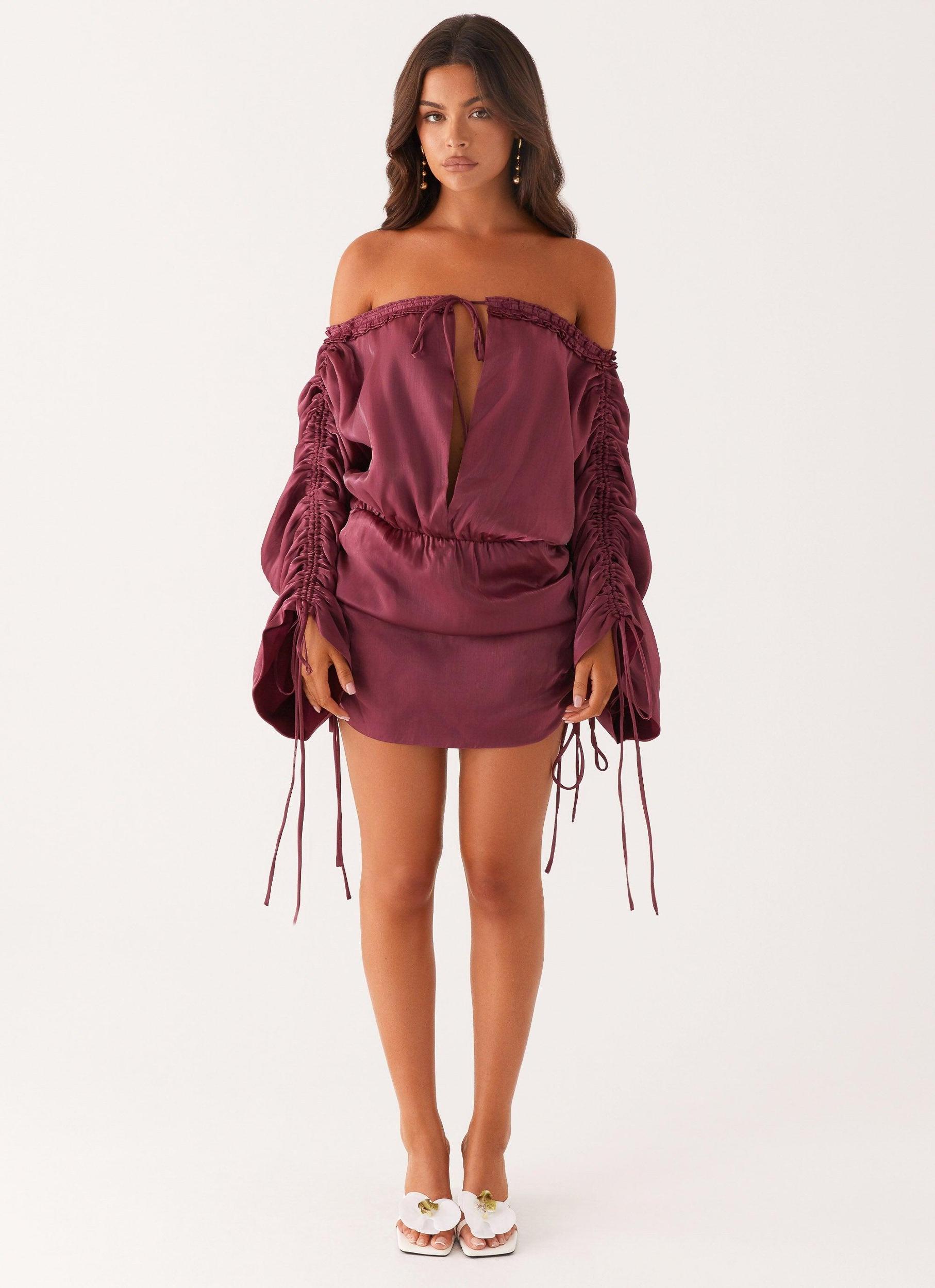 Reeve Mini Dress - Mulberry Product Image