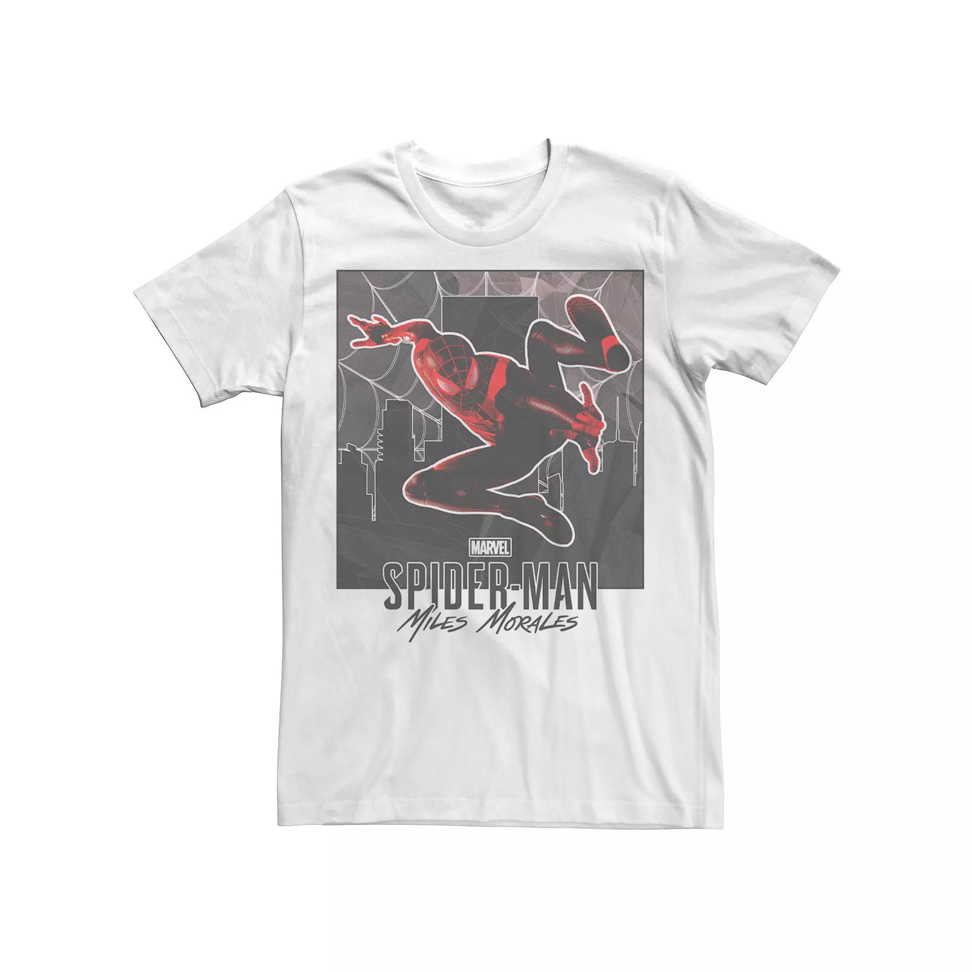 Men's Marvel Spider-Man Miles Morales Action Portrait Tee,  Product Image