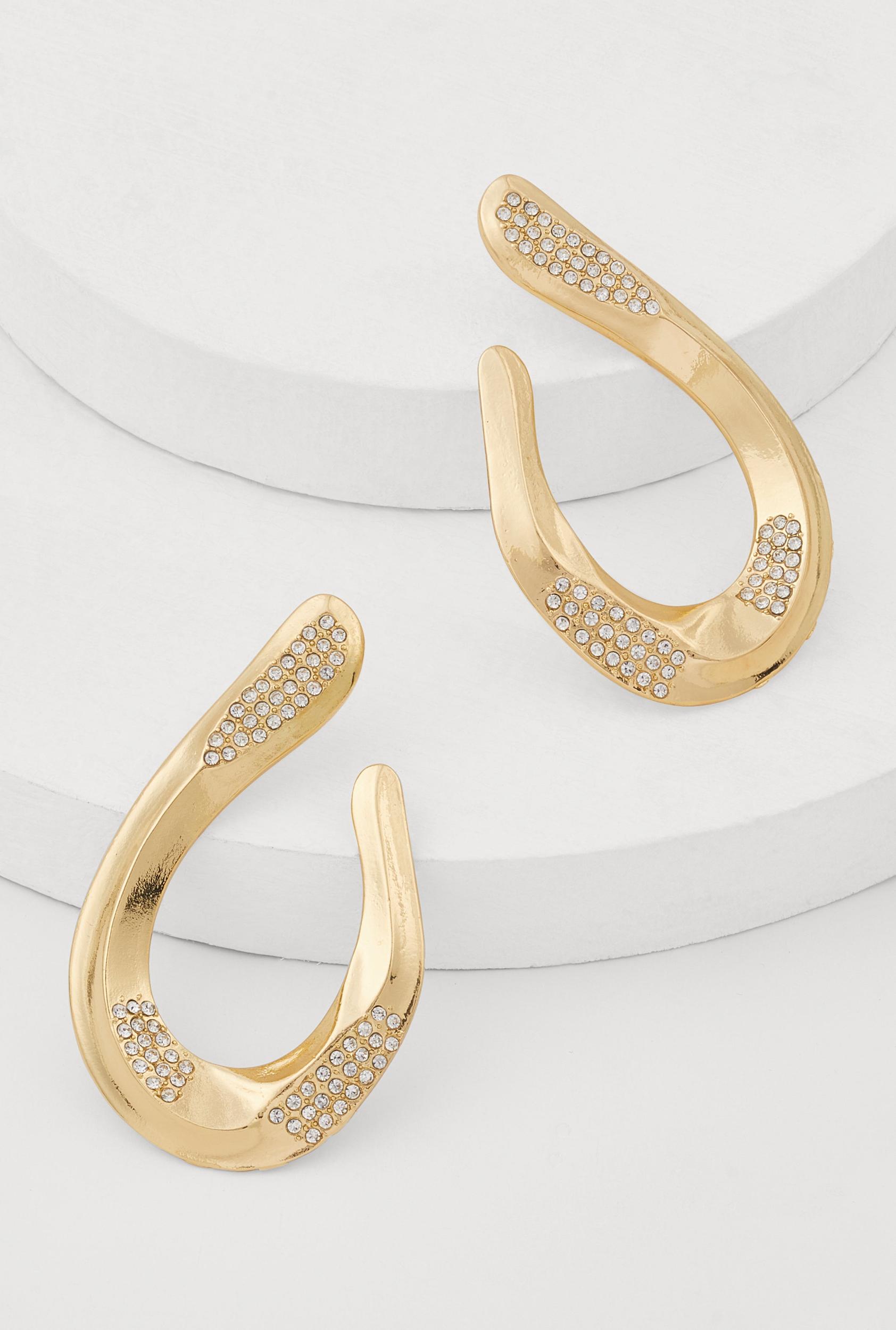 Tiered Heart Drop Earrings Unisex Product Image