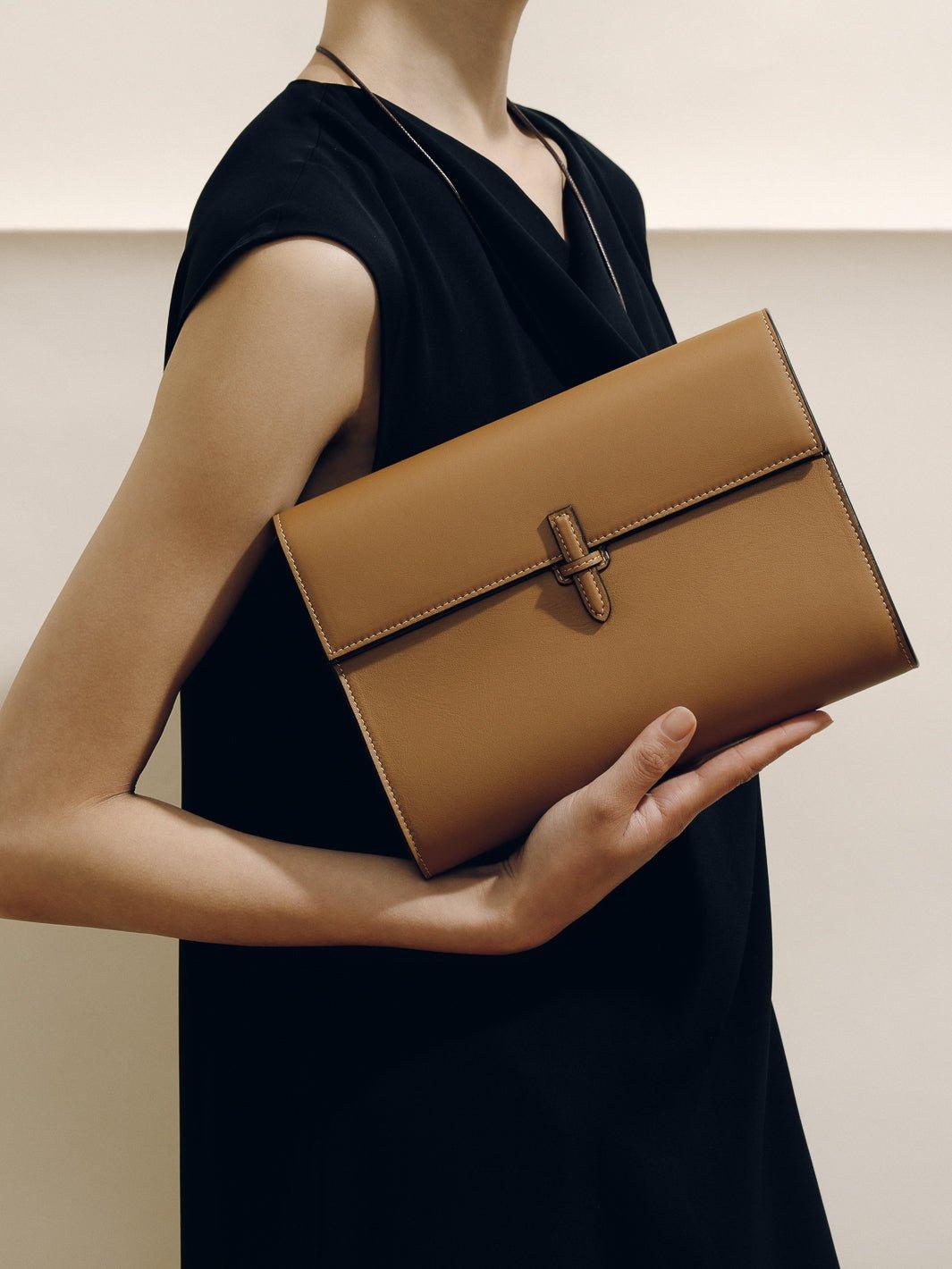 The Large Soft Clutch in Nappa Product Image