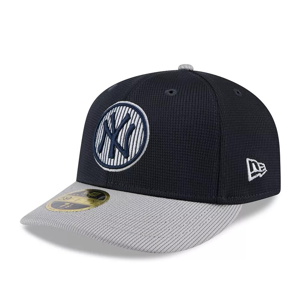 Men's New Era  Gray/Navy New York Yankees 2025 Batting Practice Low Profile 59FIFTY Fitted Hat, Size: 7 1/8, Grey Product Image