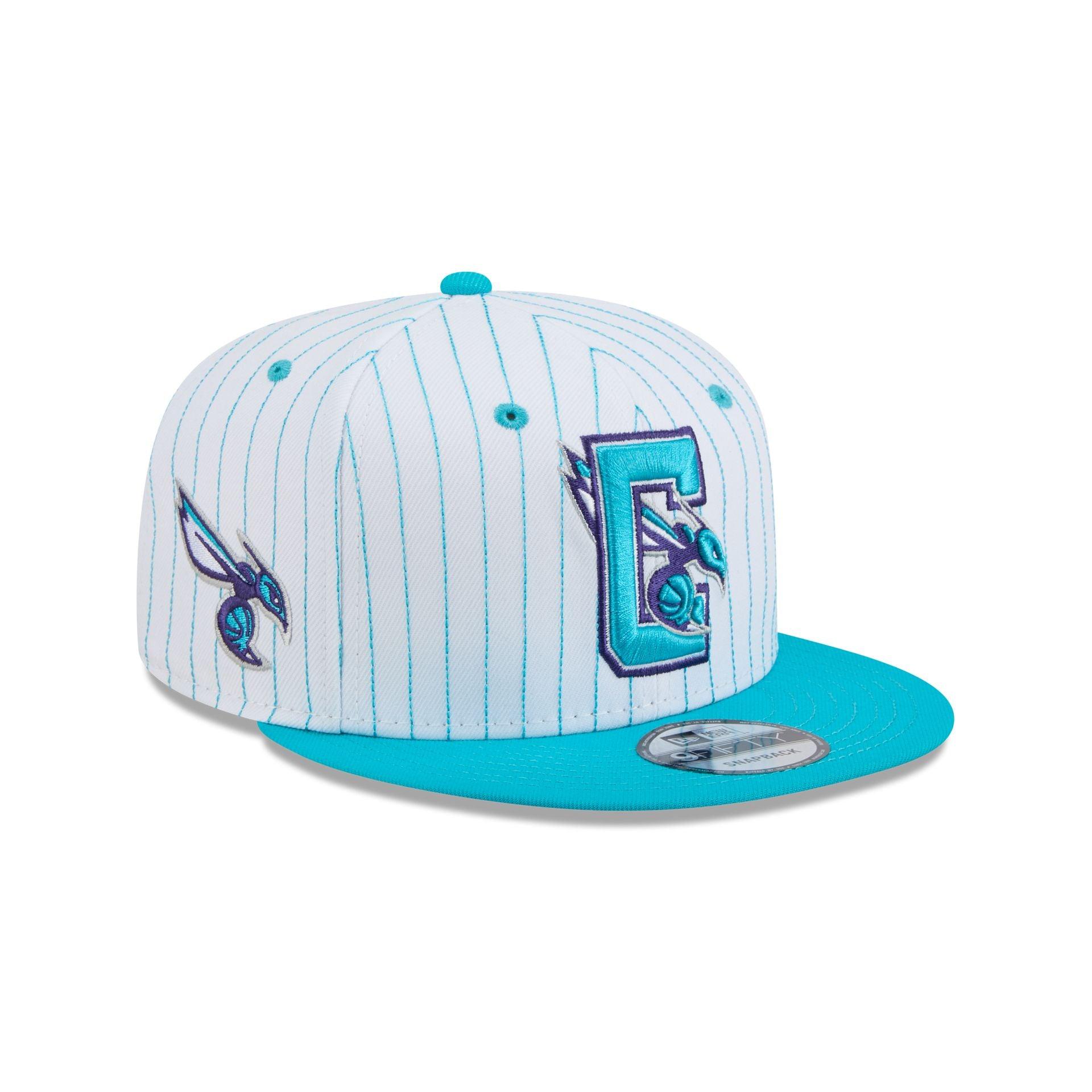Charlotte Hornets Deceptor Pinstripe 9FIFTY Snapback Hat Male Product Image