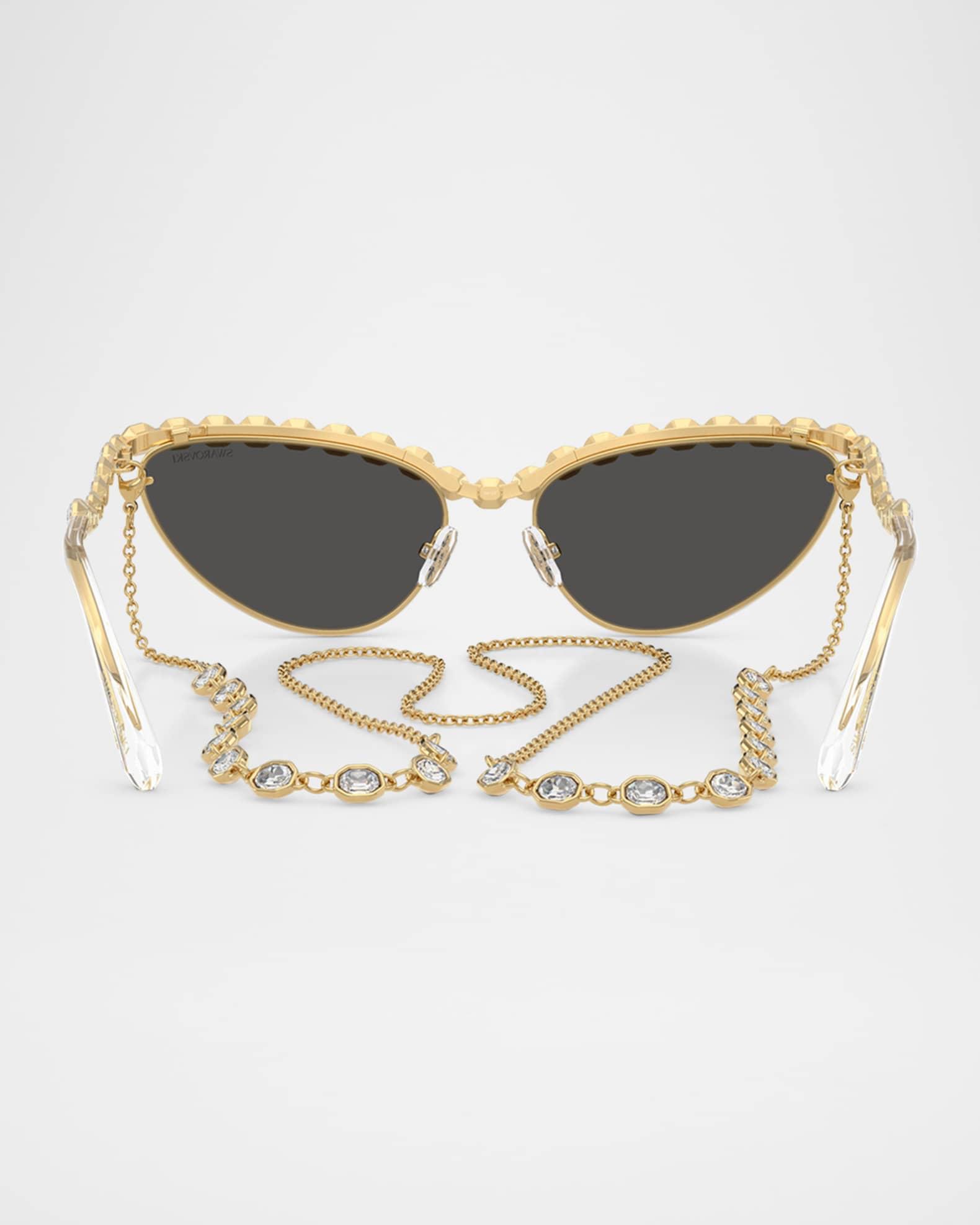 SK7030 Cat Eye Crystalized Sunglasses Product Image