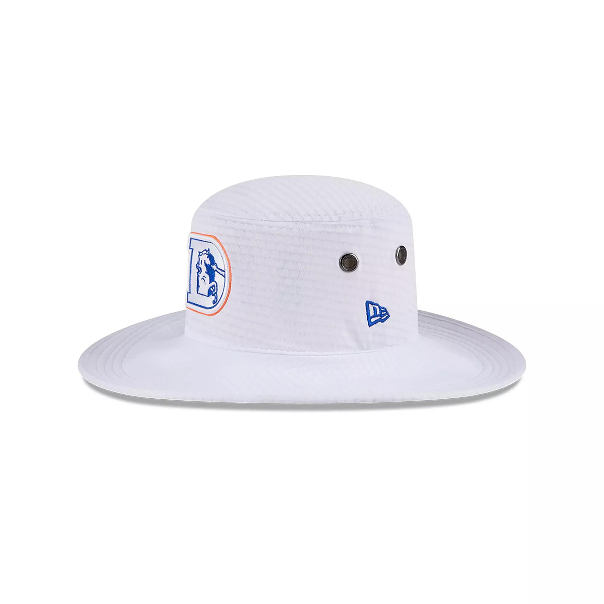 Men's New Era White Denver Broncos 2024 NFL Training Camp Panama Bucket Hat Product Image
