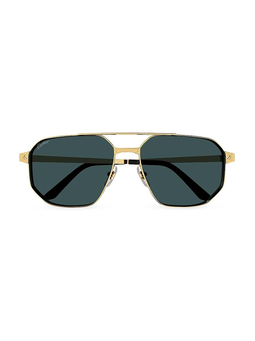 Mens Guccissima Metal 51MM Oval Sunglasses Product Image