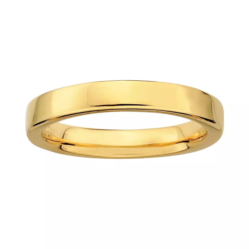 Stacks & Stones 18k Gold Over Silver Stack Ring, Women's, Size: 7 Product Image