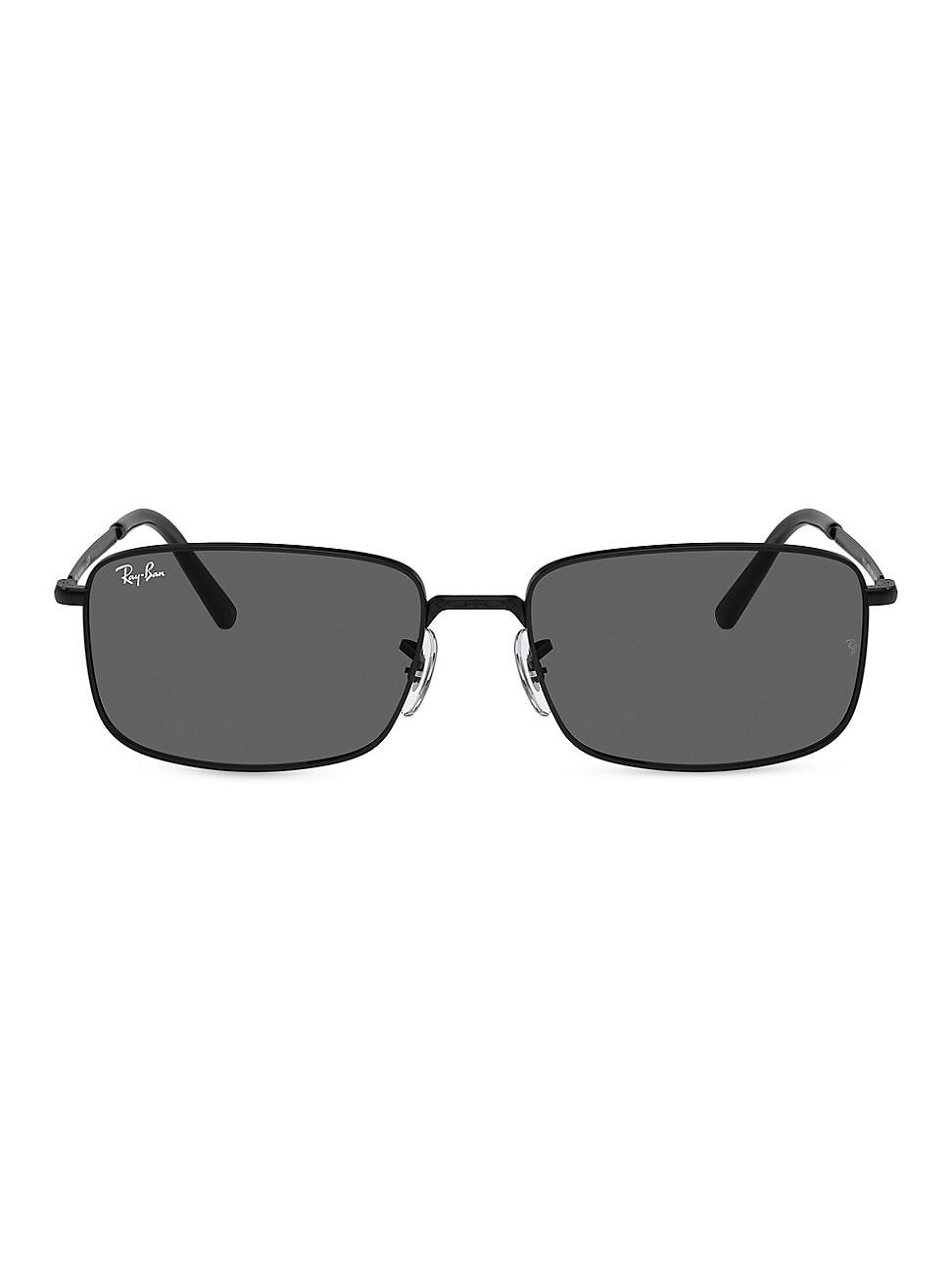 Mens RB3717 60MM Metal Rectangular Sunglasses Product Image