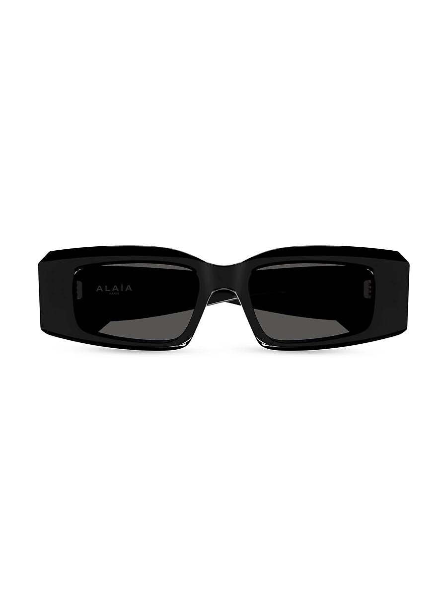 Beveled Acetate Rectangle Sunglasses Product Image